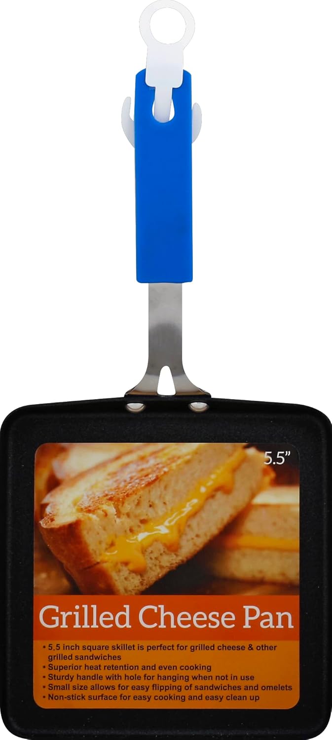 Item 4 U!, Grilled Cheese Non-Stick Pan, 5.5-Inch, Square, 1 Piece