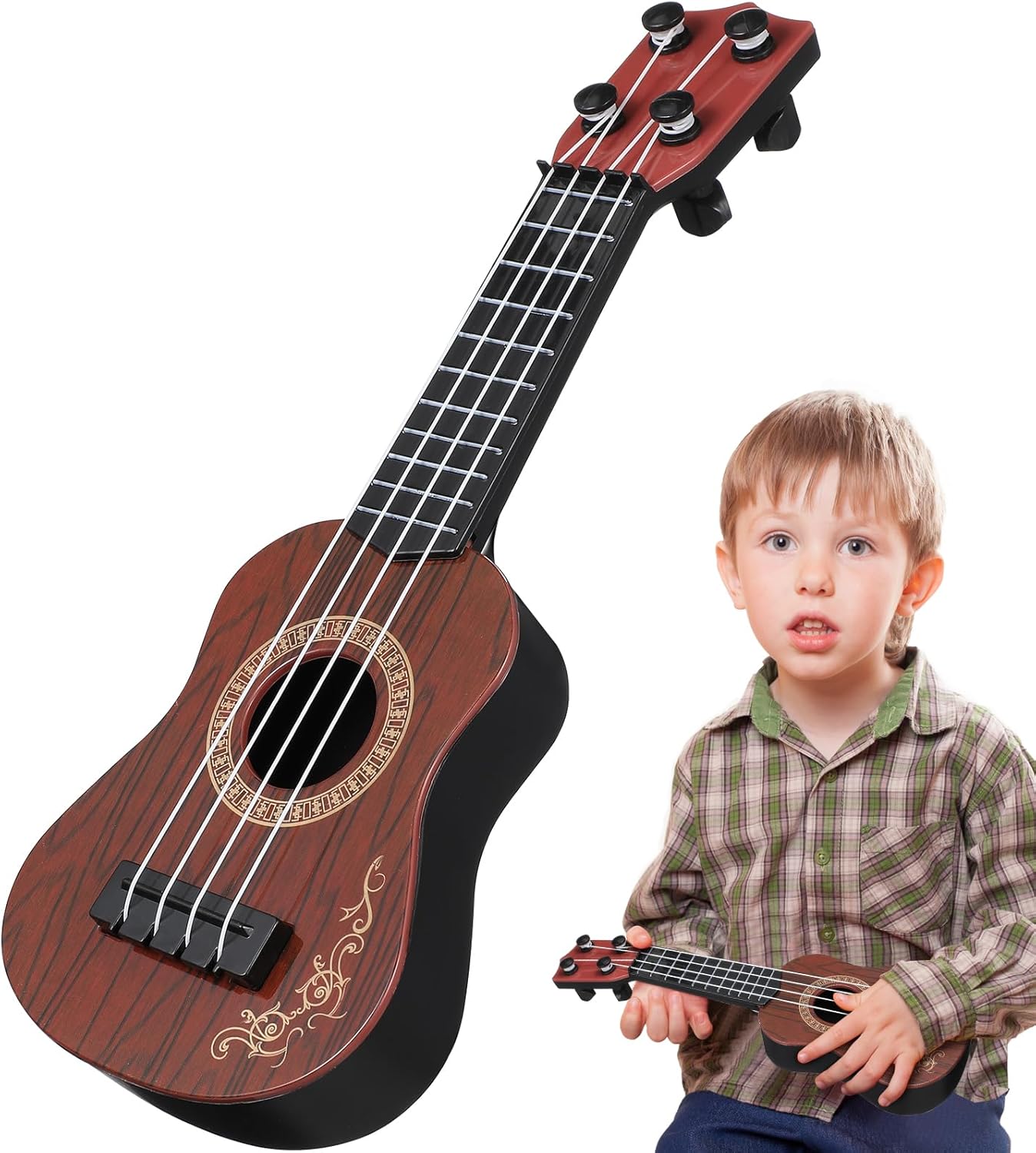 Kids Ukulele Toys, 4 Strings, Early Education Toys for Kids