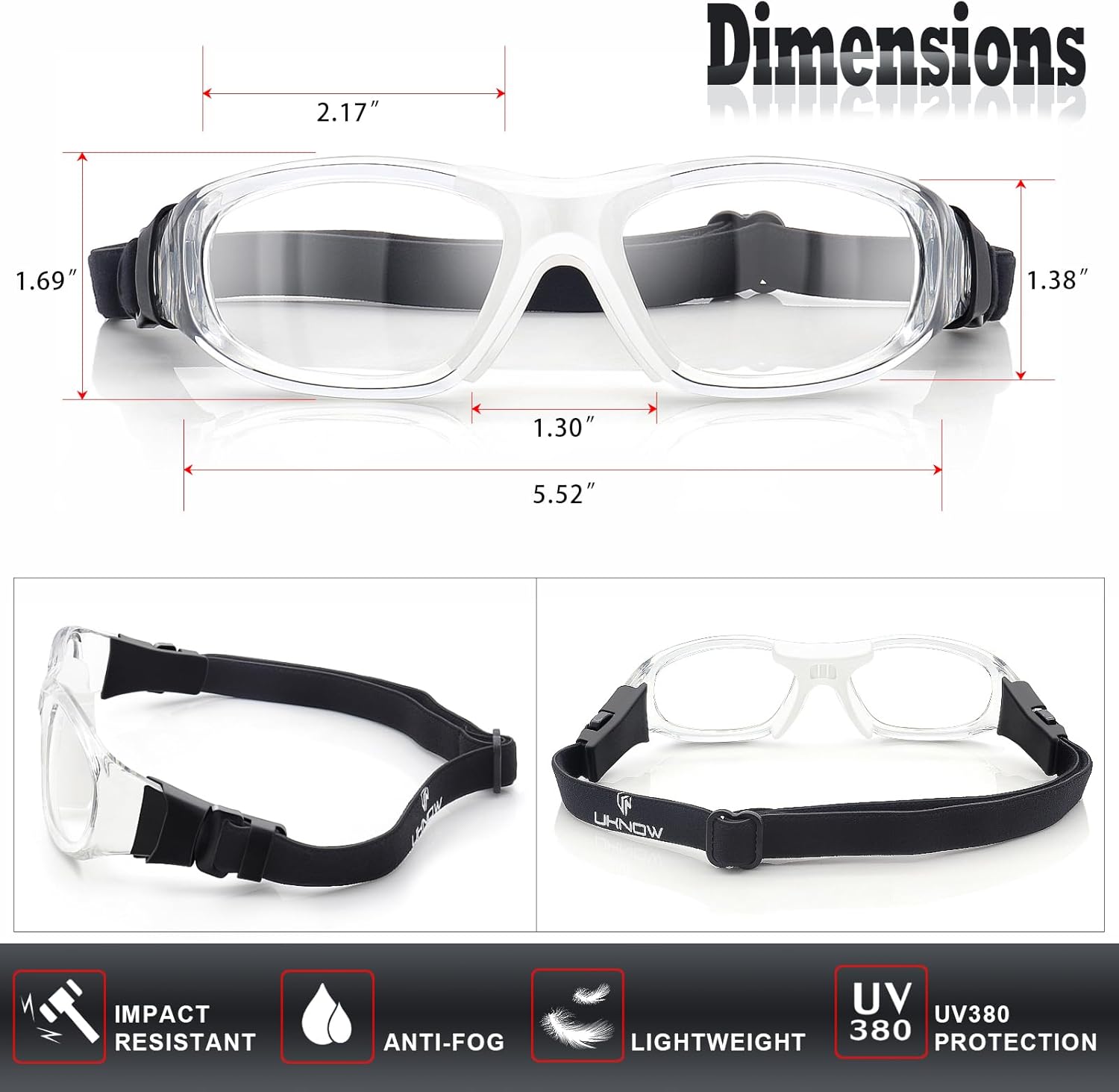 Anti-Fog UV Protection Sports Goggles