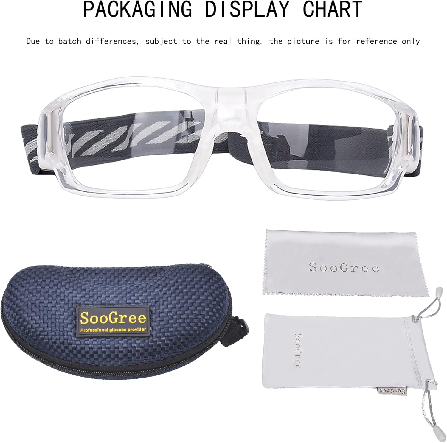 Adult Eyewear, Shock Absorbing, Adjustable Straps