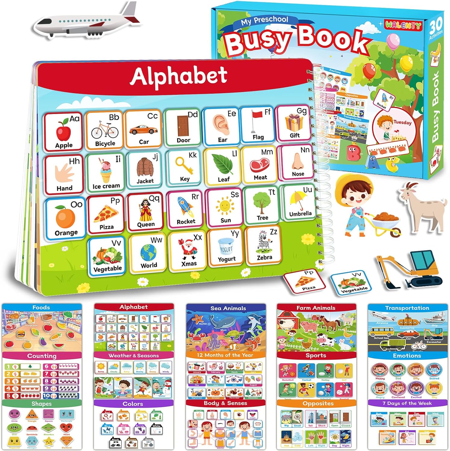 Toddler Busy Books, Preschool Learning Activities, Home School Activity Books