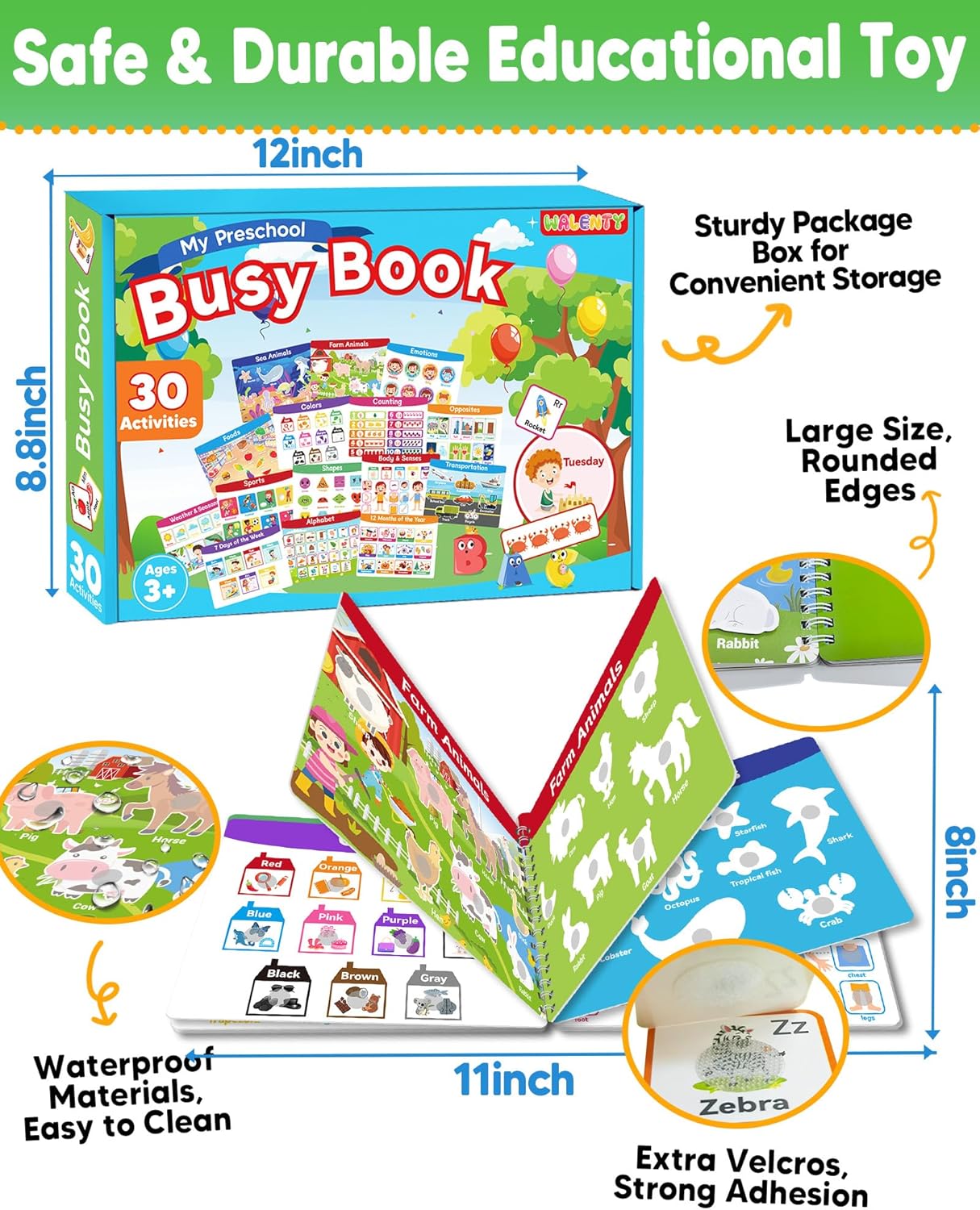 Toddler Busy Books, Preschool Learning Activities, Home School Activity Books