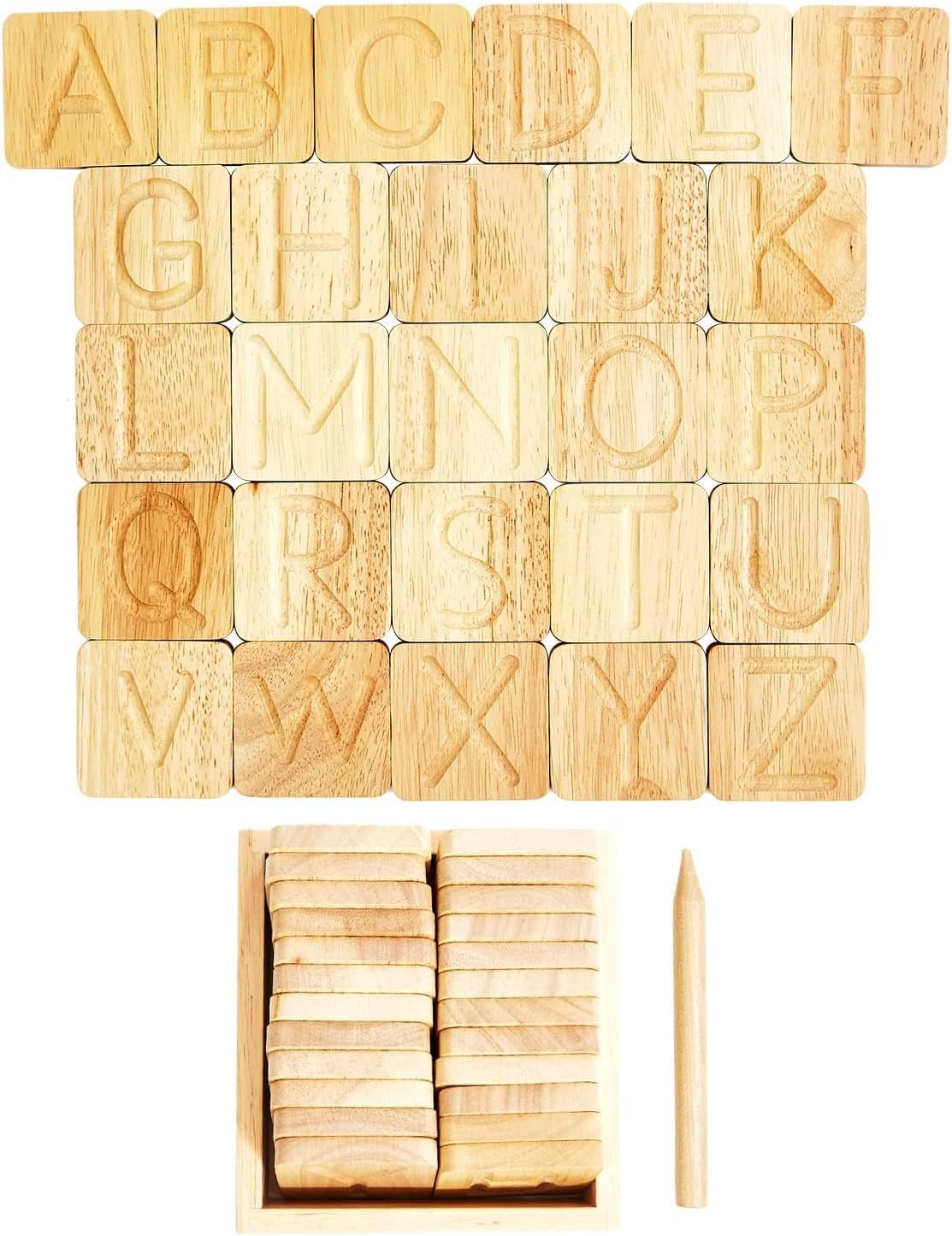 Wooden Alphabet Tracing Board