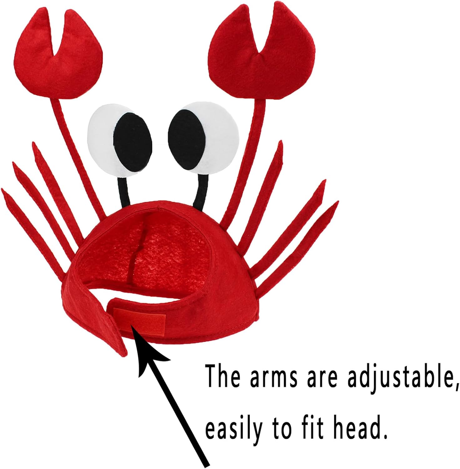 3D Novelty Crab Hat Set