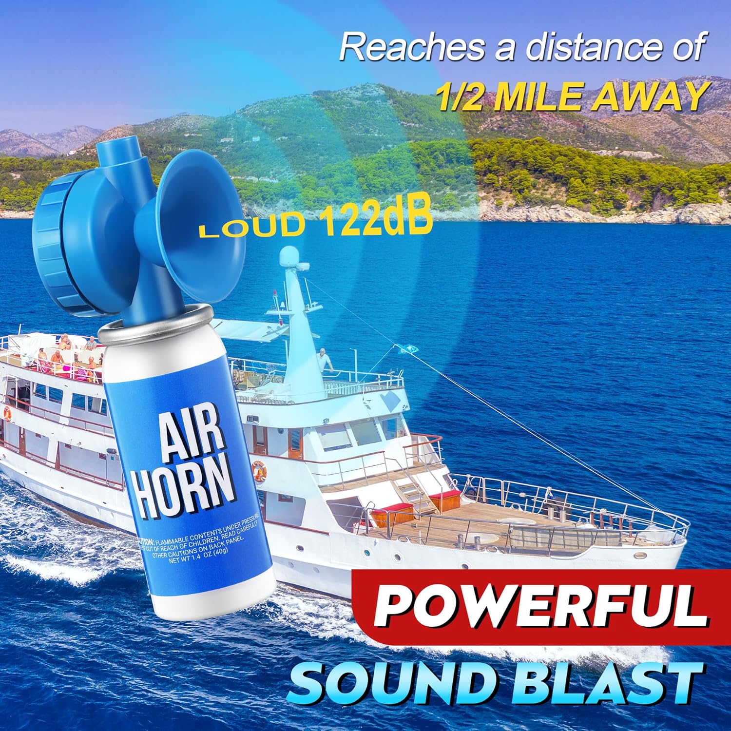 1.4 oz Marine Boat Air Horn
