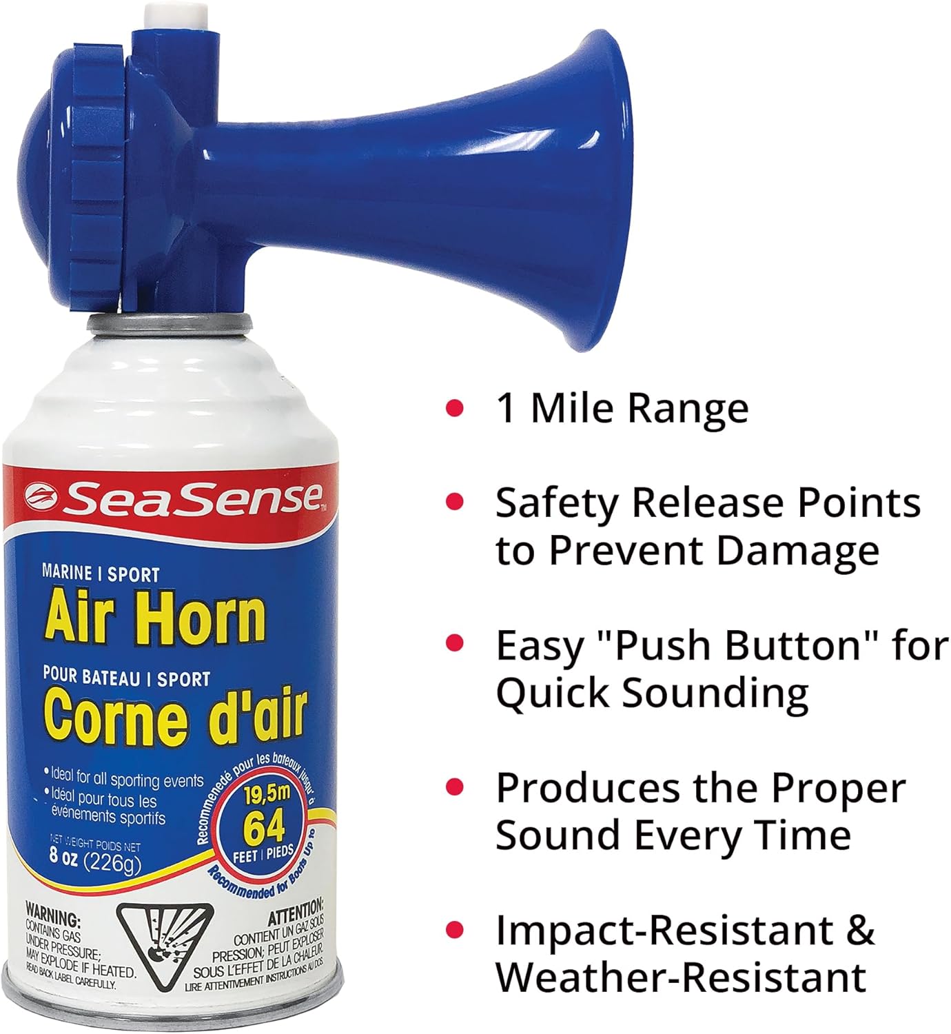 8 oz Marine and Sport Air Horns