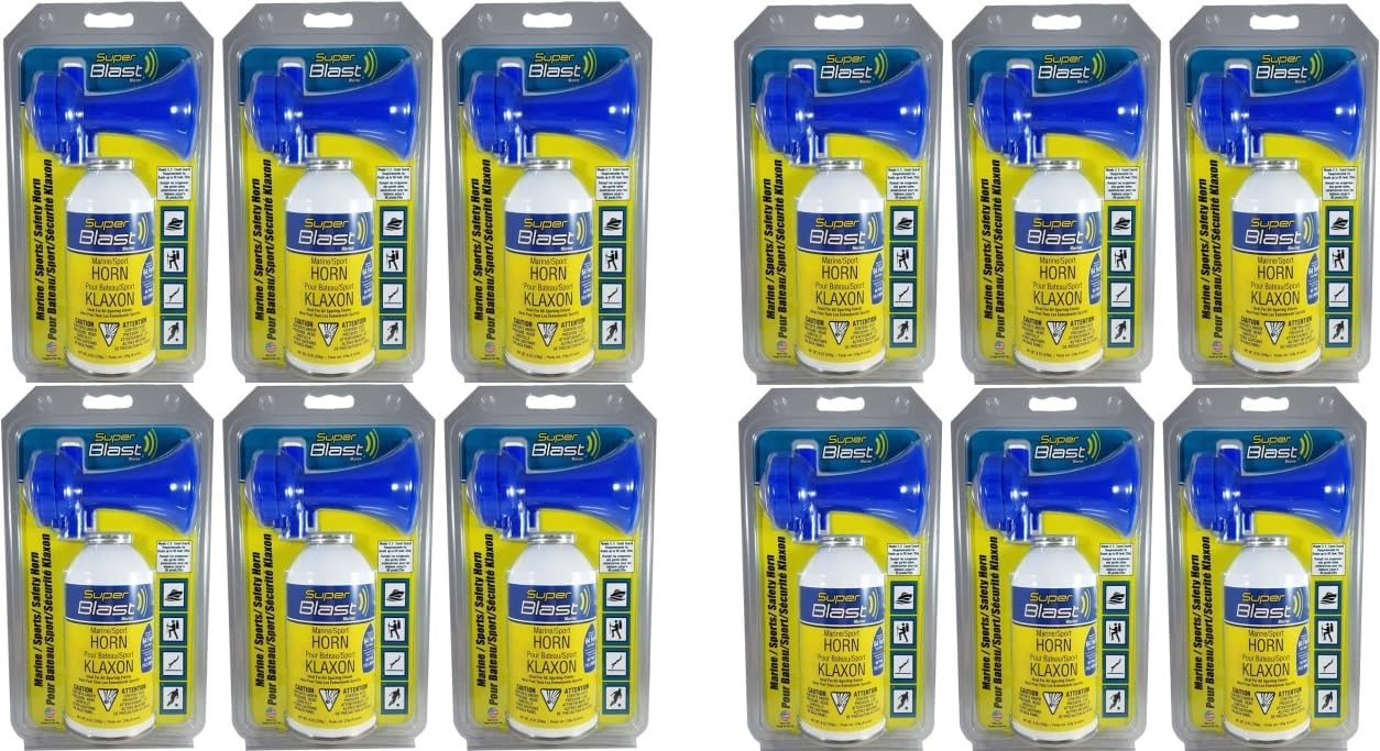 12 Piece 8oz Safety Air Horns