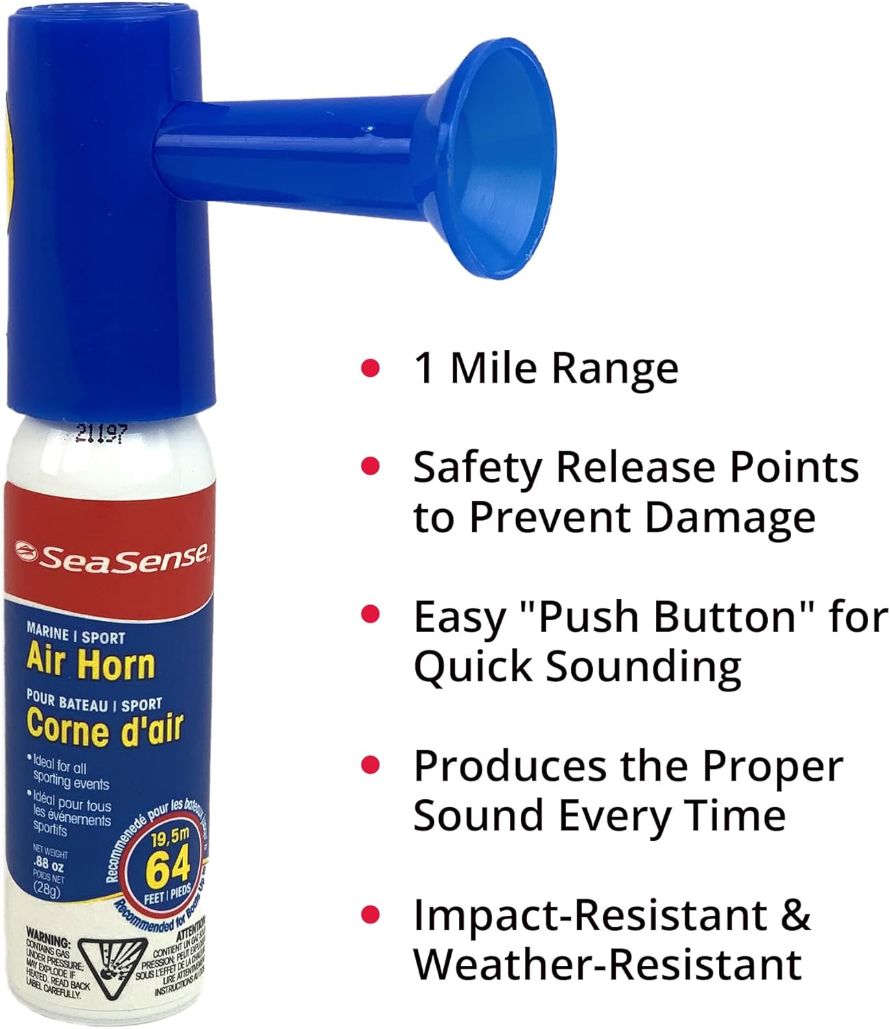 0.8 oz Pocket Size Air Horn