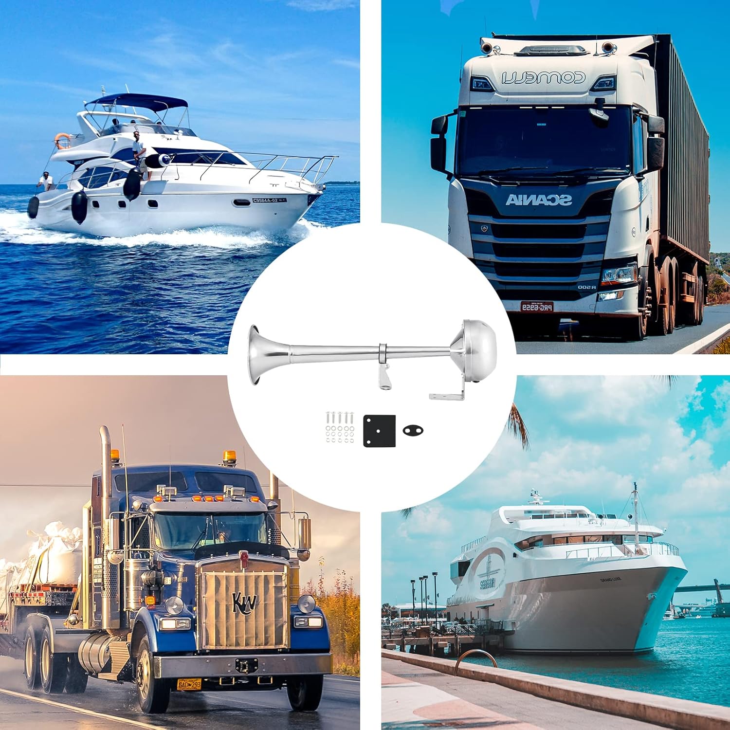 Waterproof Stainless Steel Boat Horn
