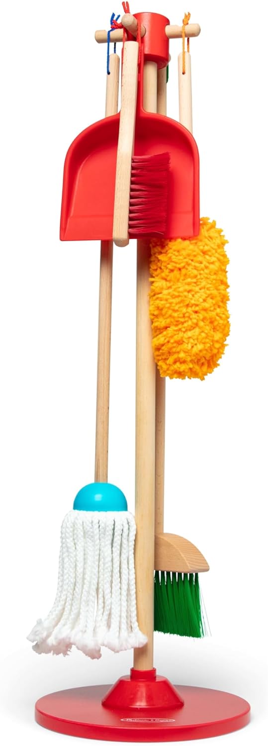 Let's Play House Dust!Sweep!Mop! 6-Piece Pretend Play Set
