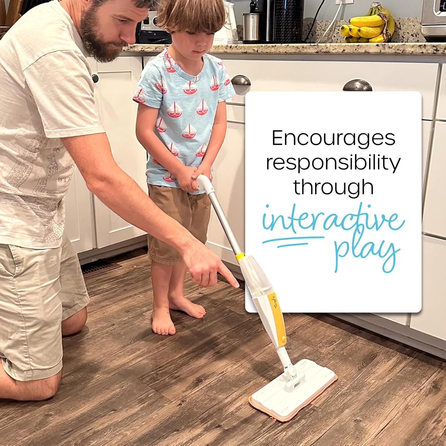 Kids Toy Spray Mop - Toddler Cleaning Kit