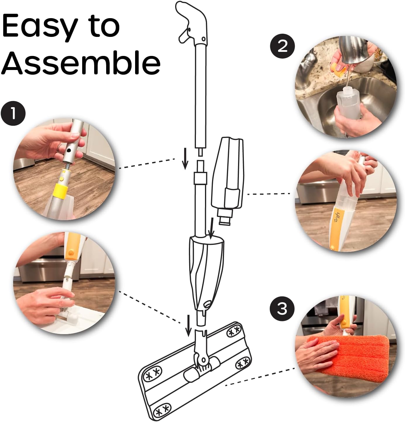 Kids Toy Spray Mop - Toddler Cleaning Kit
