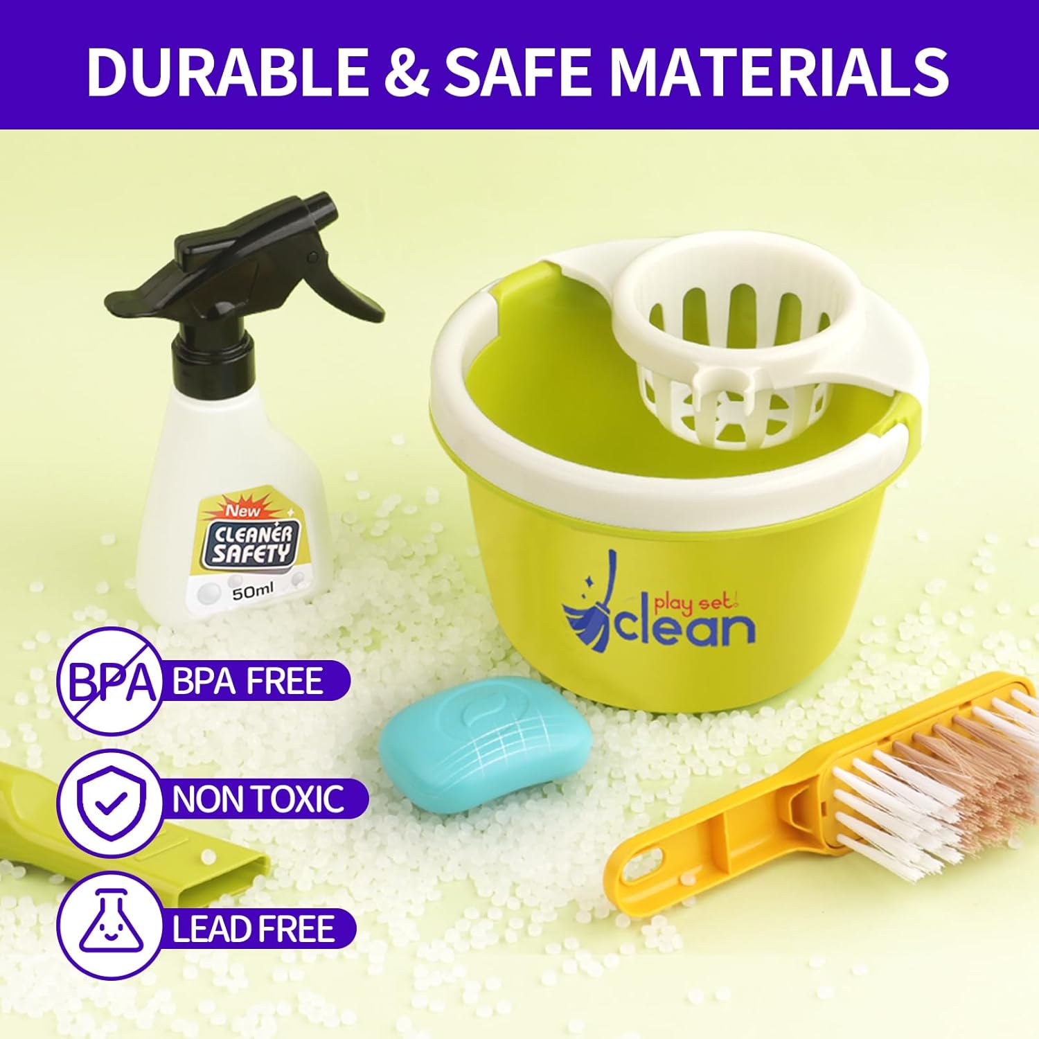 Toddler Cleaning Set with Electric Vacuum