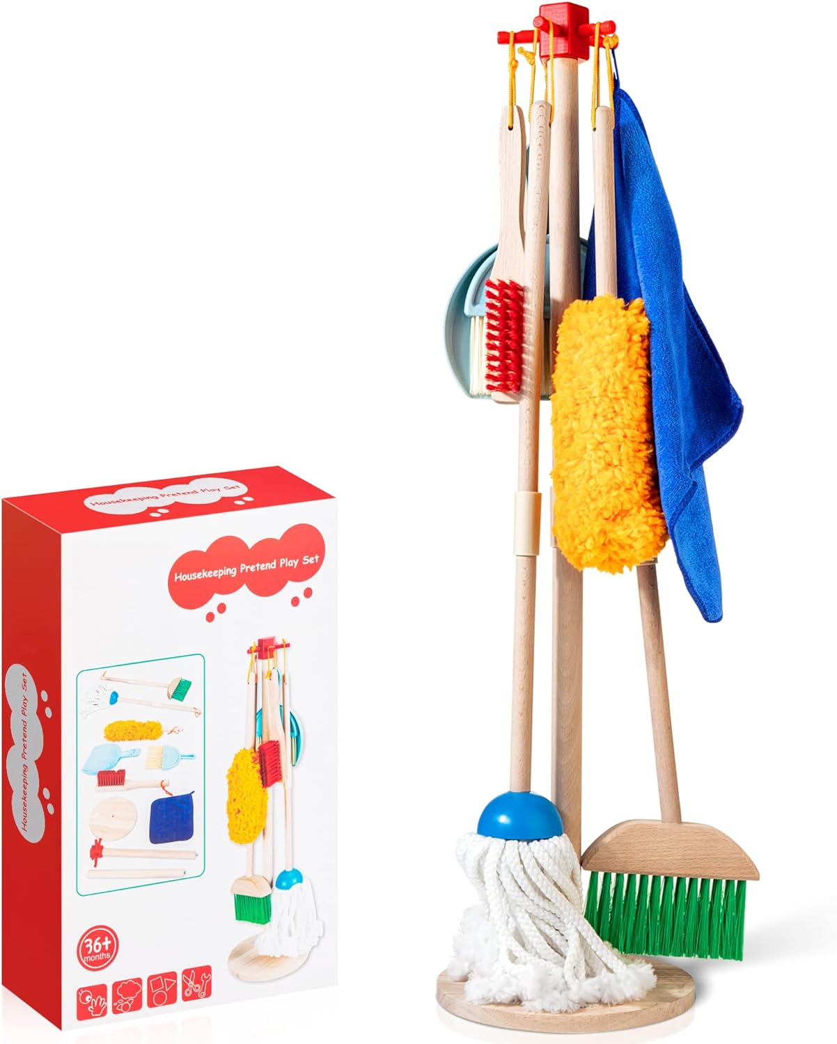 Pack Wooden Cleaning Set