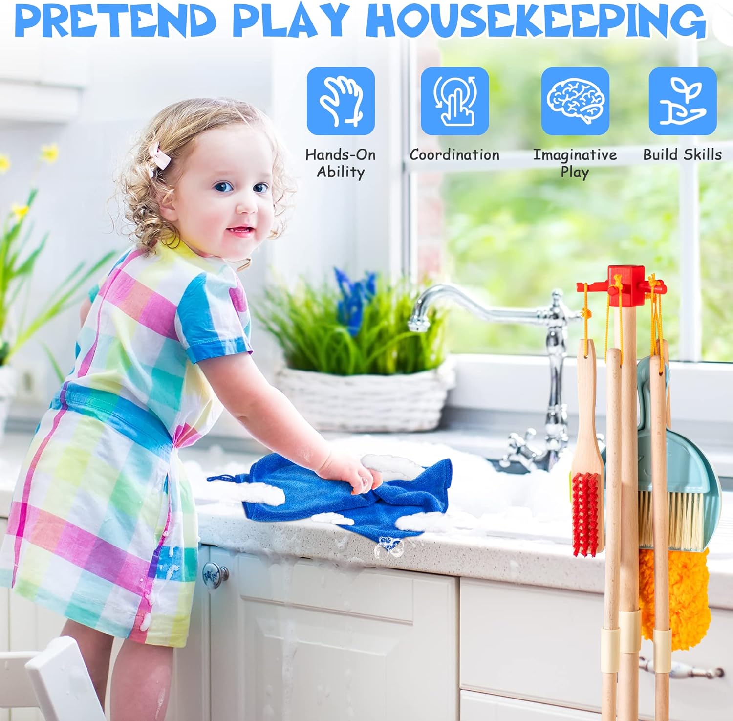 Pack Wooden Cleaning Set