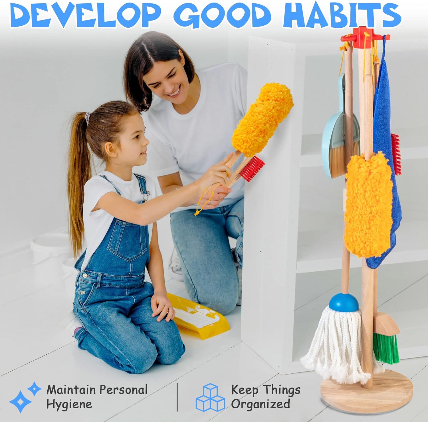 Pack Wooden Cleaning Set