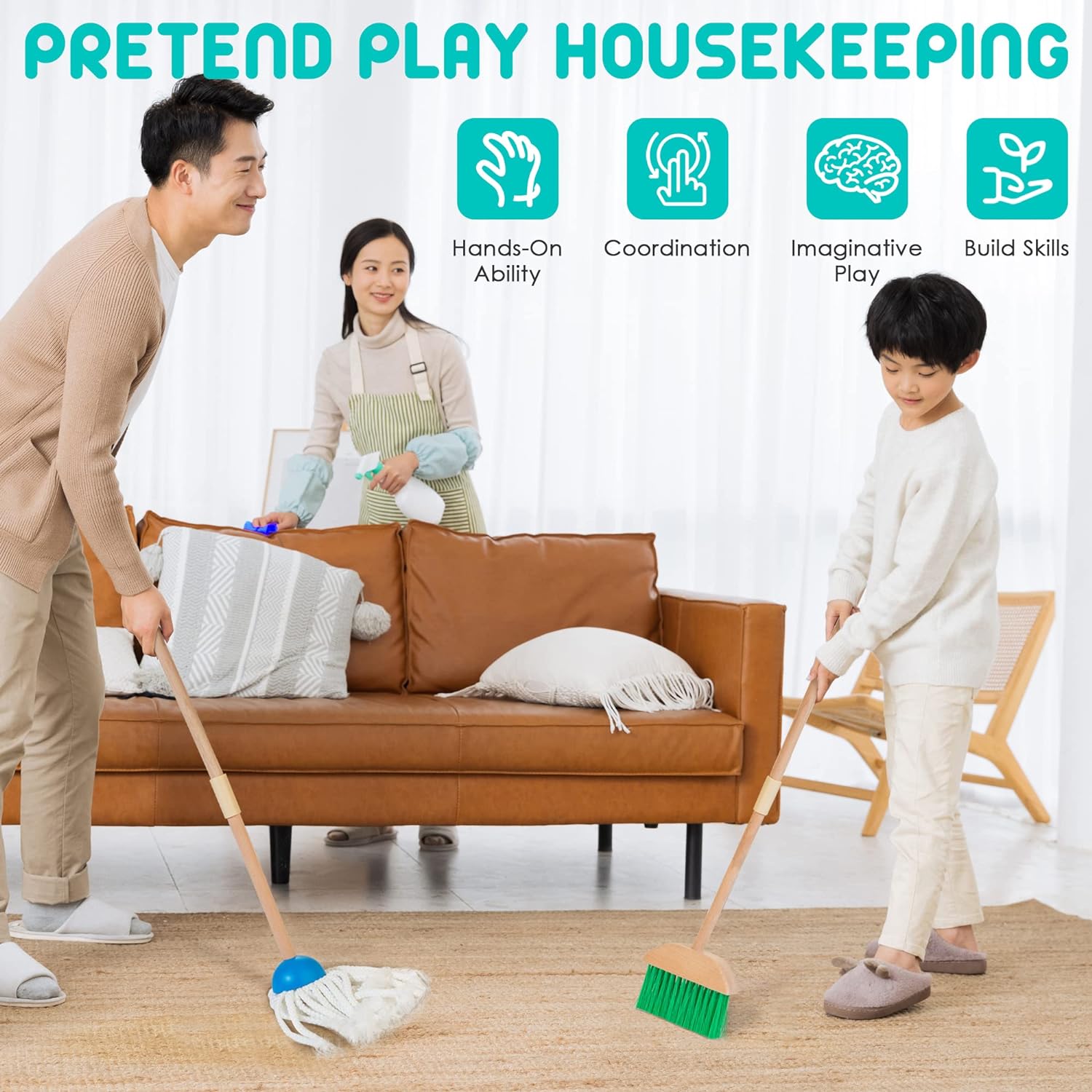Pack Wooden Cleaning Set