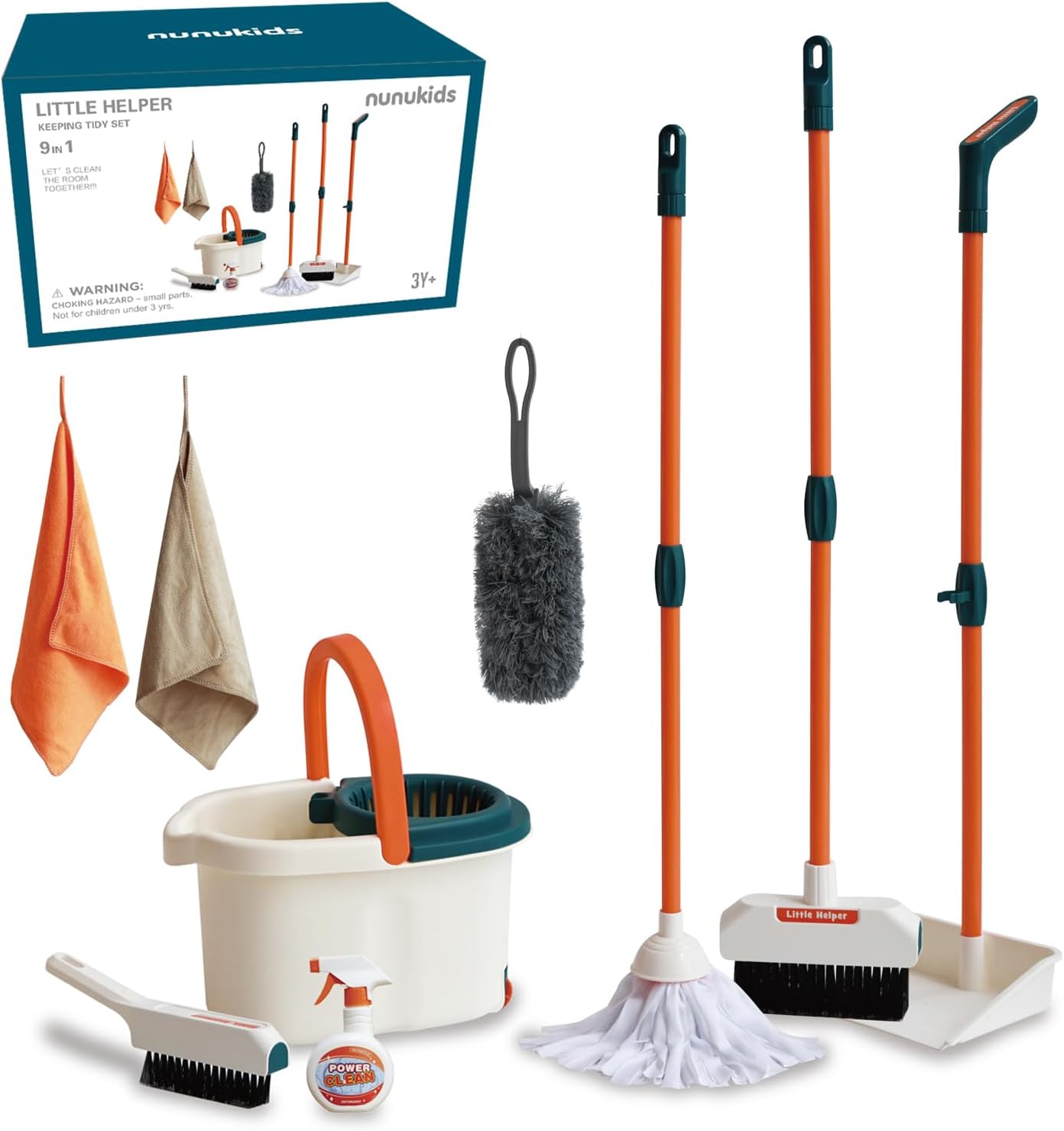 Toddler Cleaning Set, Realistic Broom and Dustpan