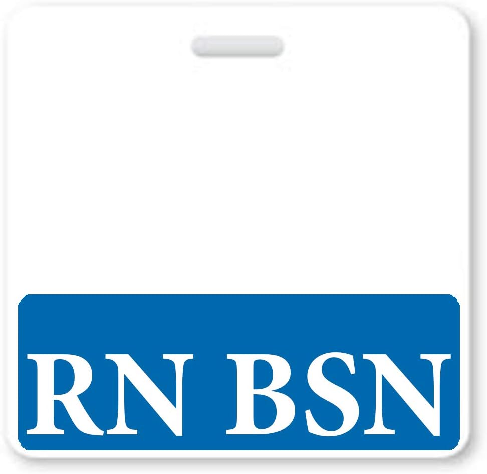 Heavy Duty Spill and Tear Card - Double Sided - Rapid Role Identifier ID Buddy for BSN Registered Nurses (1 Single Bed, Blue)