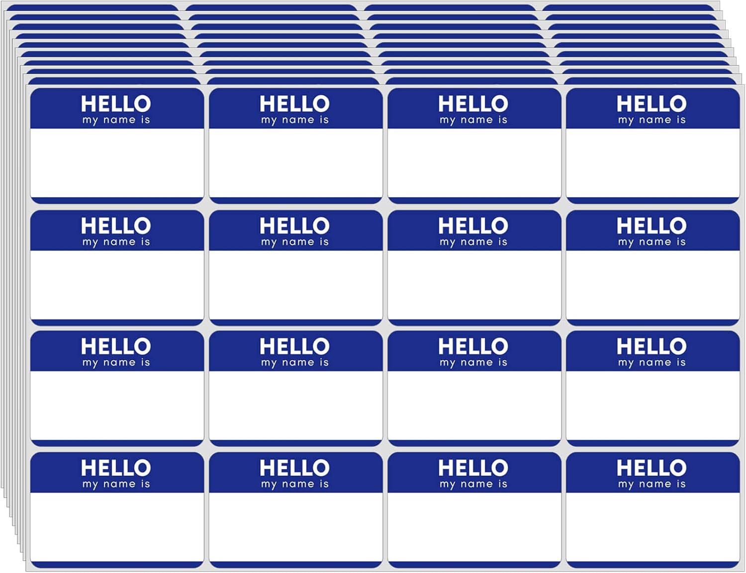 480 Name Label Stickers (7.62 cm x 5.08 cm)Identifying Badges,Ready to Peel "Hello My Name is "Name Label StickersNewborn Baby Name StickersFor Theme PartiesHome SchoolOffice Meetings