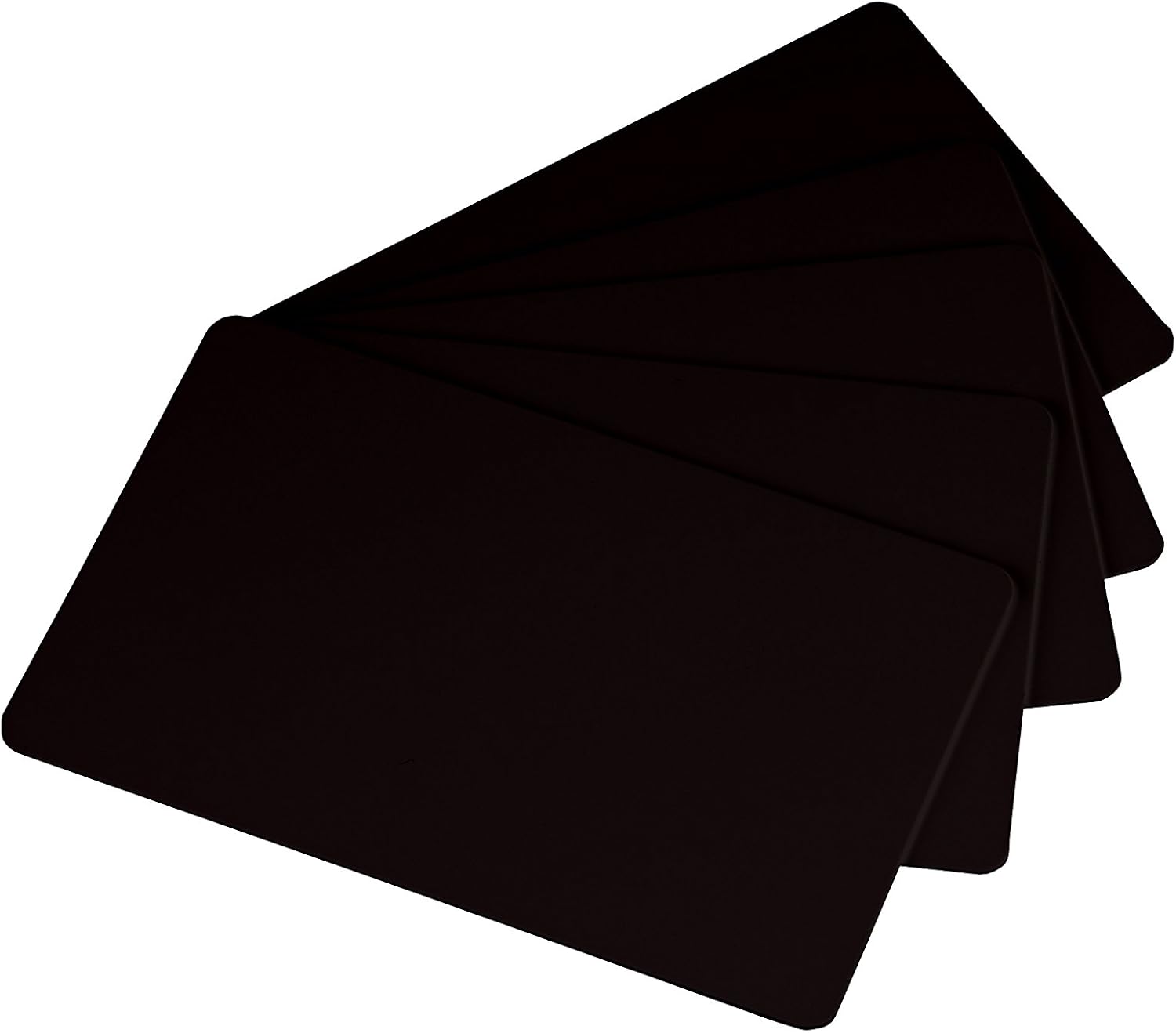 Pack of 500 Black CR80 PVC Cards | easyIDea 30 mils