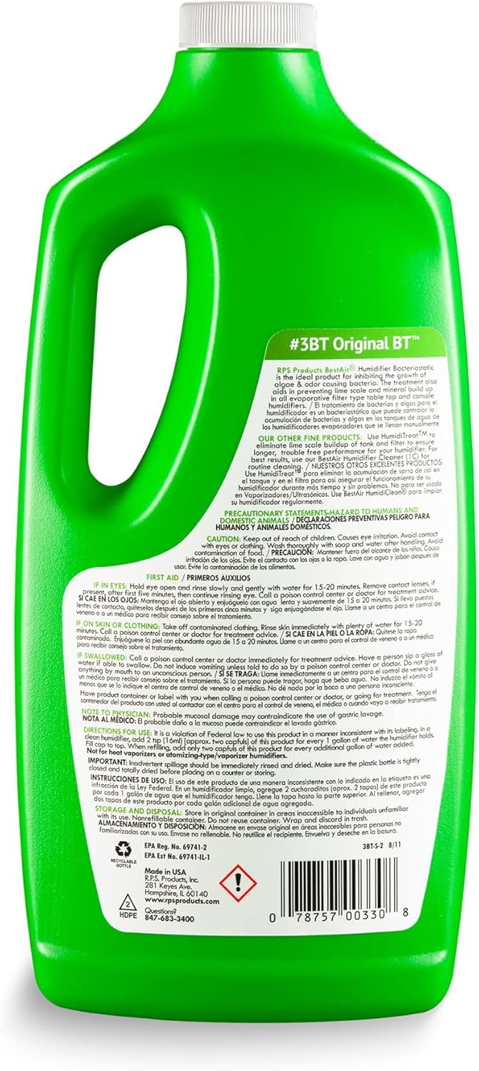 BestAir 3BT, Original BT Humidifier Water Treatment, 32 oz (Approx. 907.2 g) (Pack of 2)