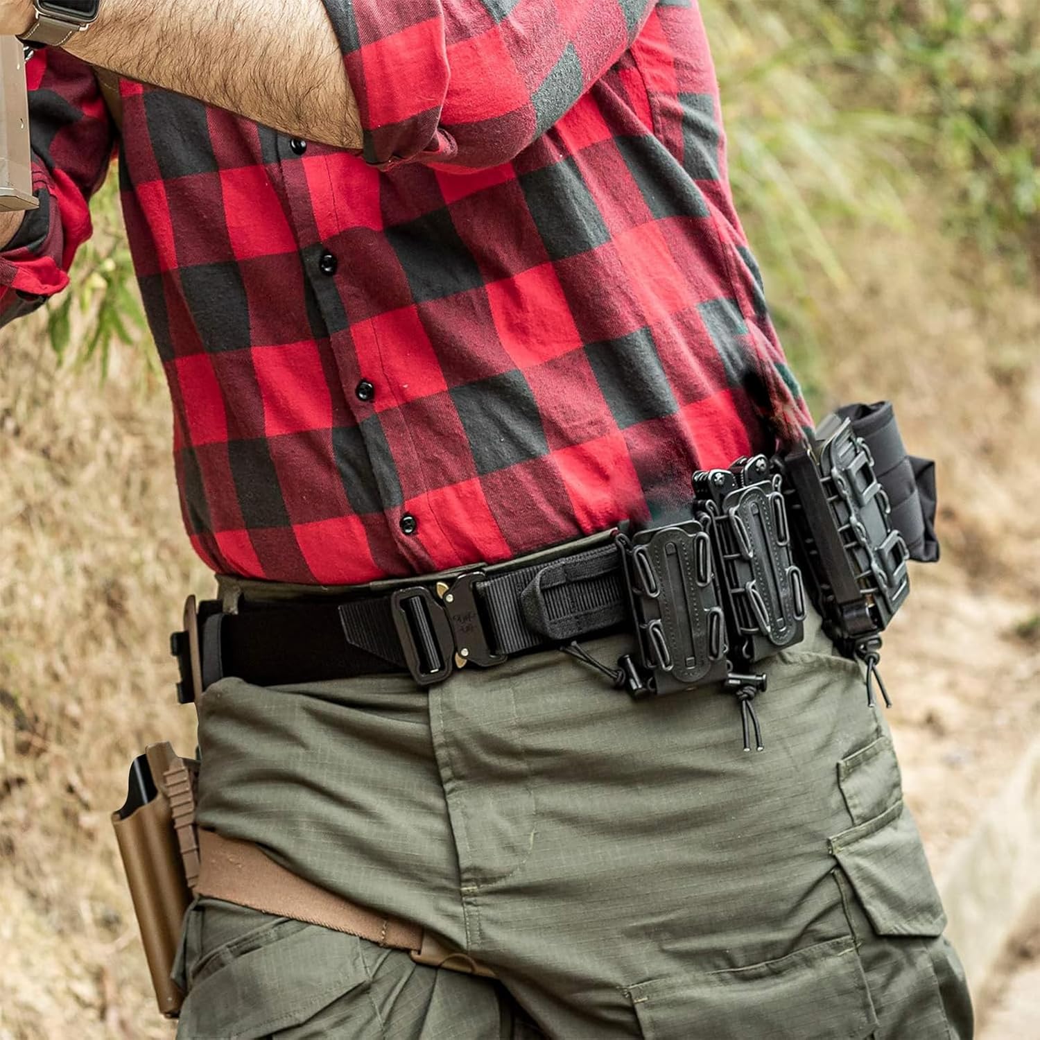 Tactical Belt, Quick Release 1.75 inch MOLLE Combat Belt