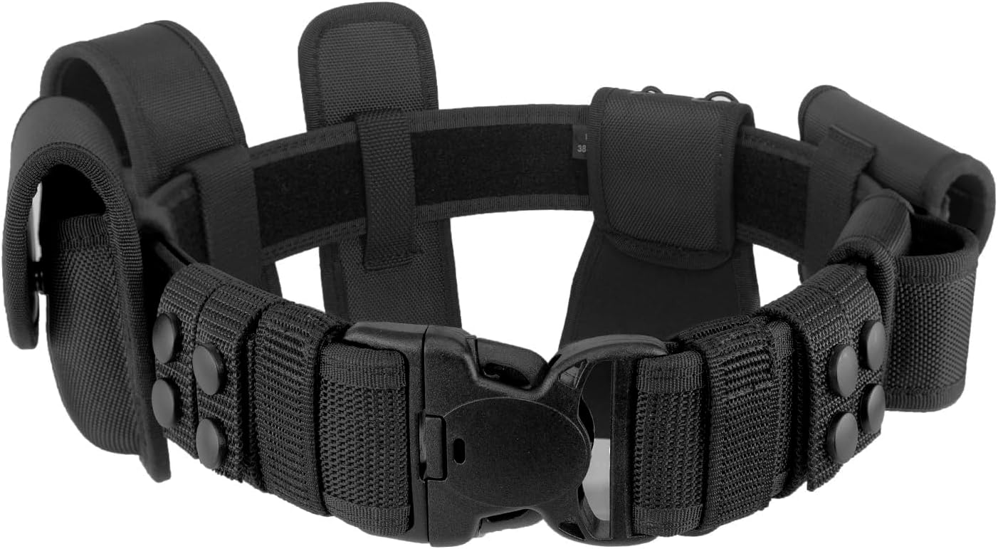 Police Utility Belt Gear, Molded Pouch Set