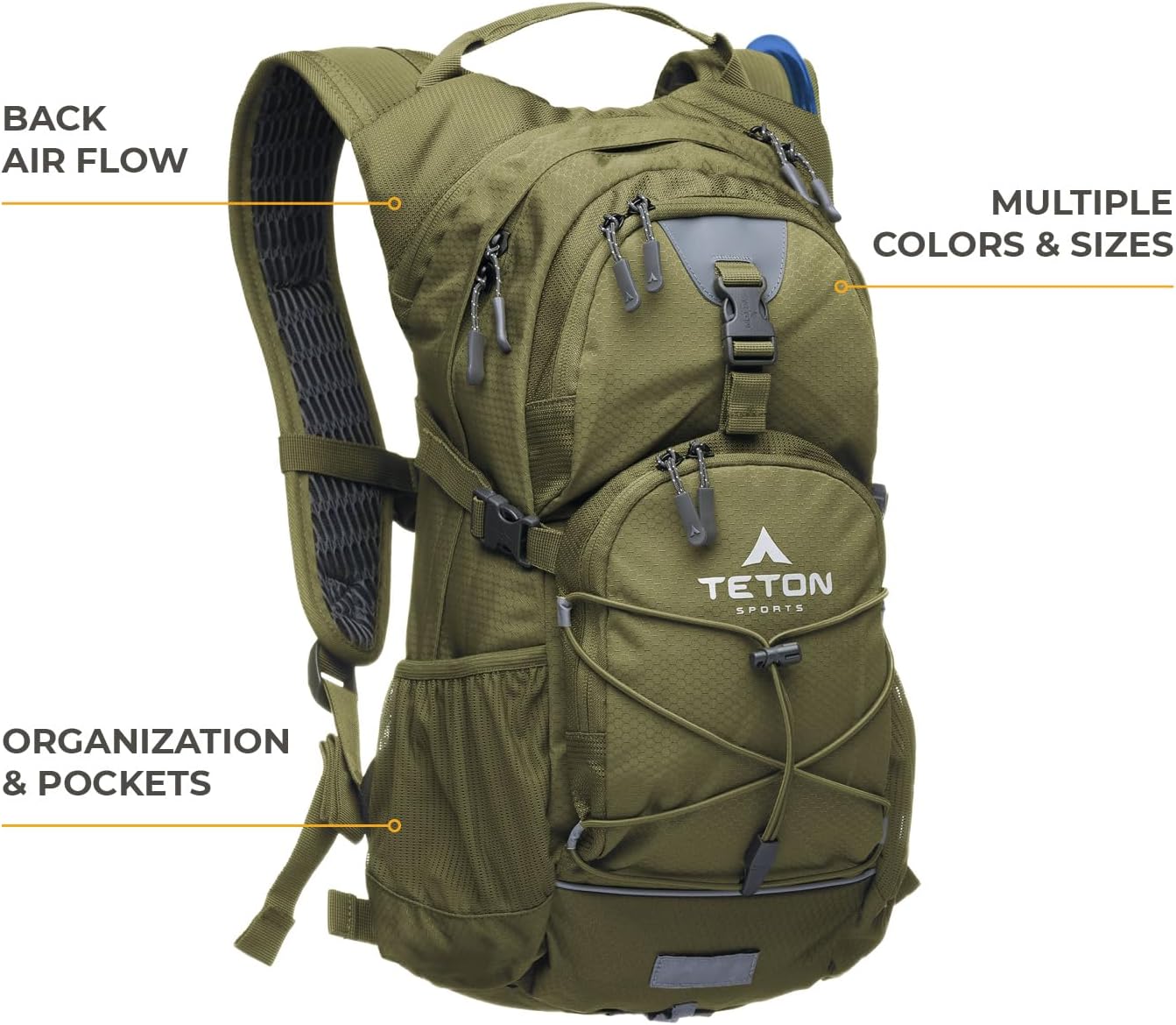 Water Bag Backpack, 18L and 22L Hydration Bladder