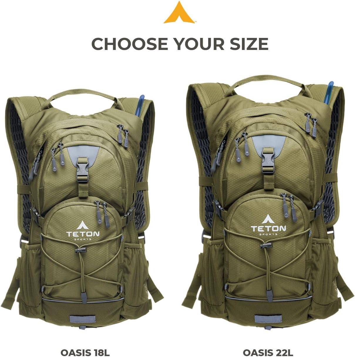 Water Bag Backpack, 18L and 22L Hydration Bladder