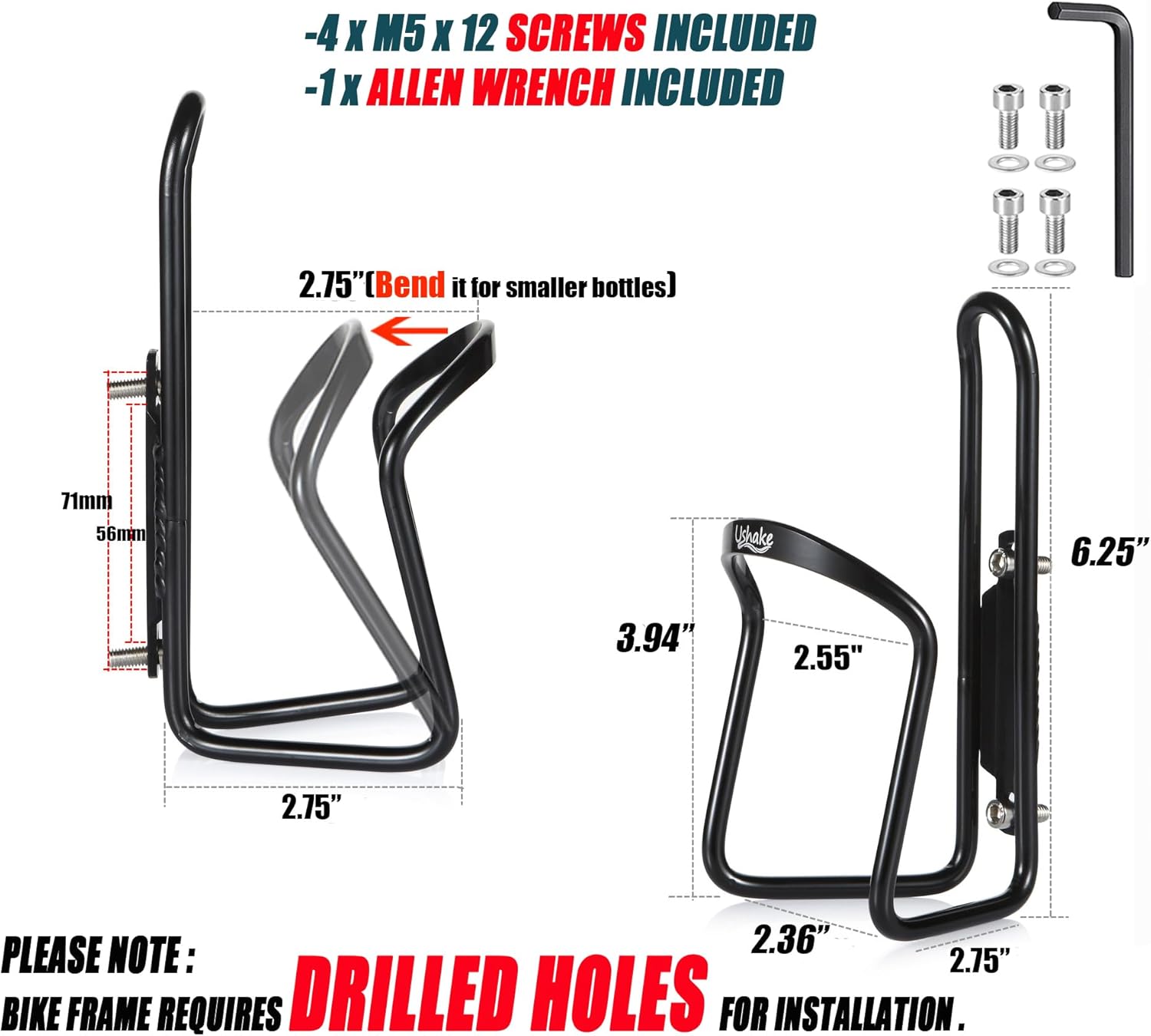 2 Piece Bottle Cage