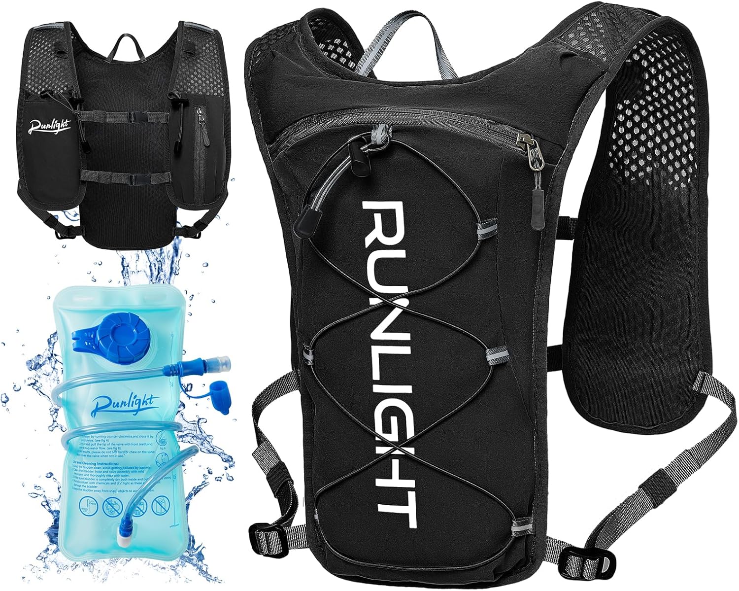 1.5L Running Hydration Vest, Lightweight