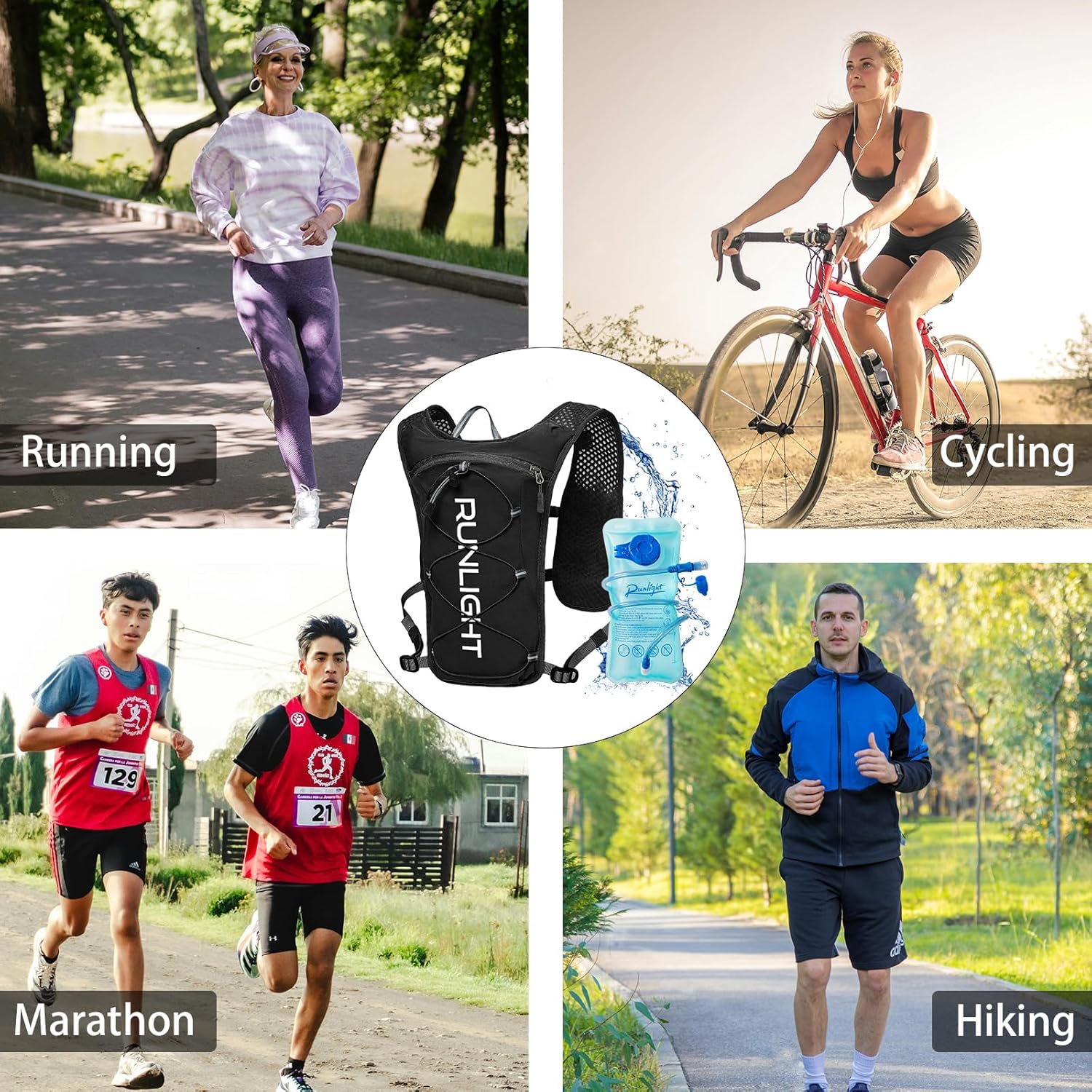 1.5L Running Hydration Vest, Lightweight