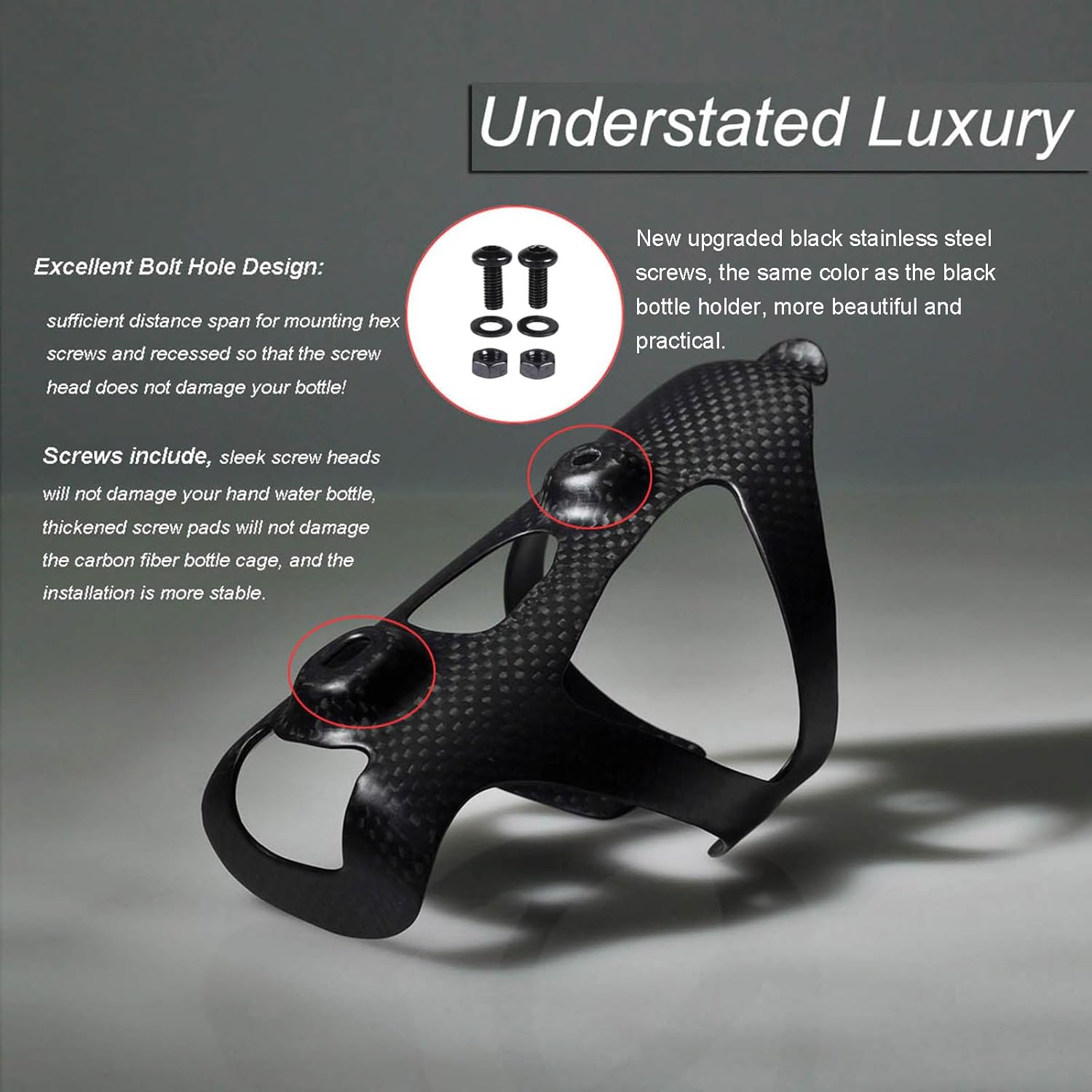 2 Piece Carbon Fiber Bottle Cage