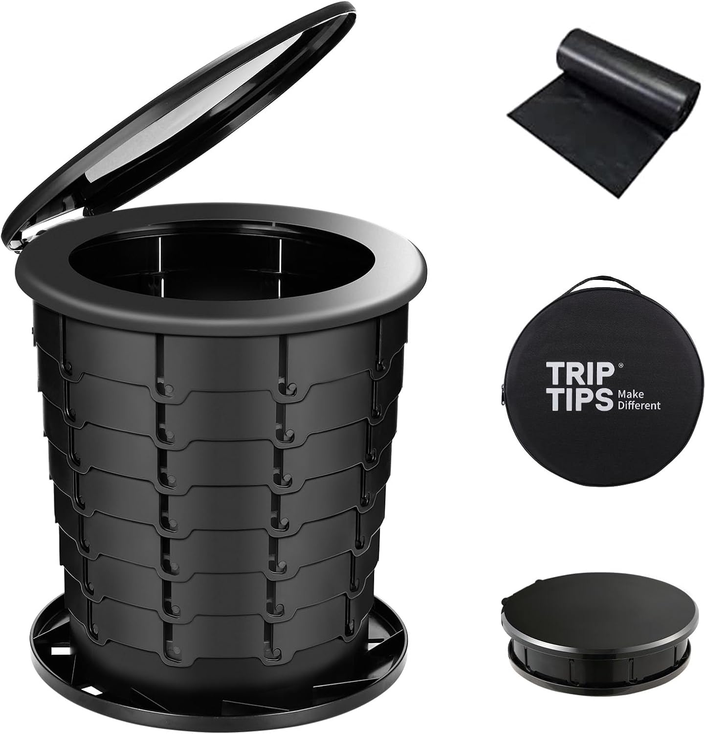 Retractable Portable Toilet for Camping/Car