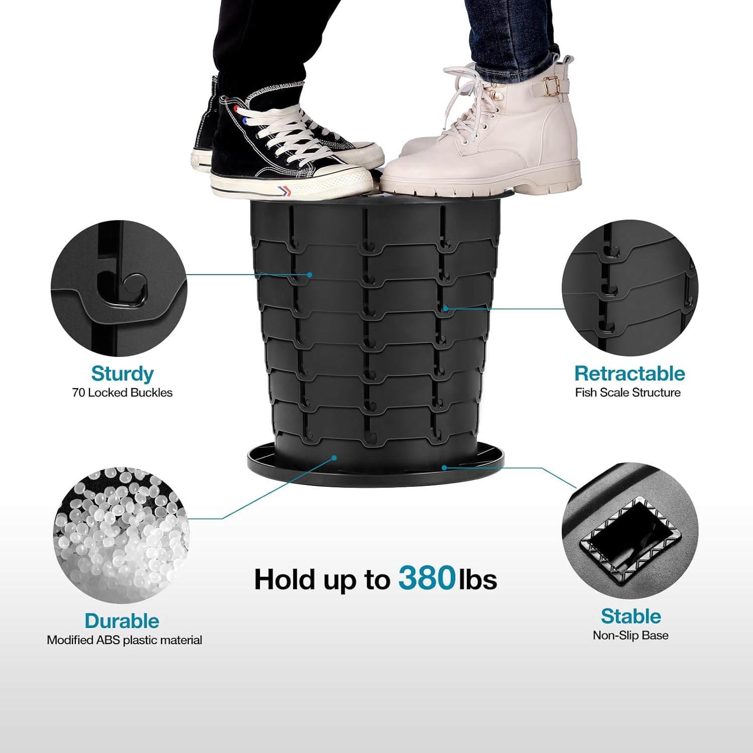 Retractable Portable Toilet for Camping/Car