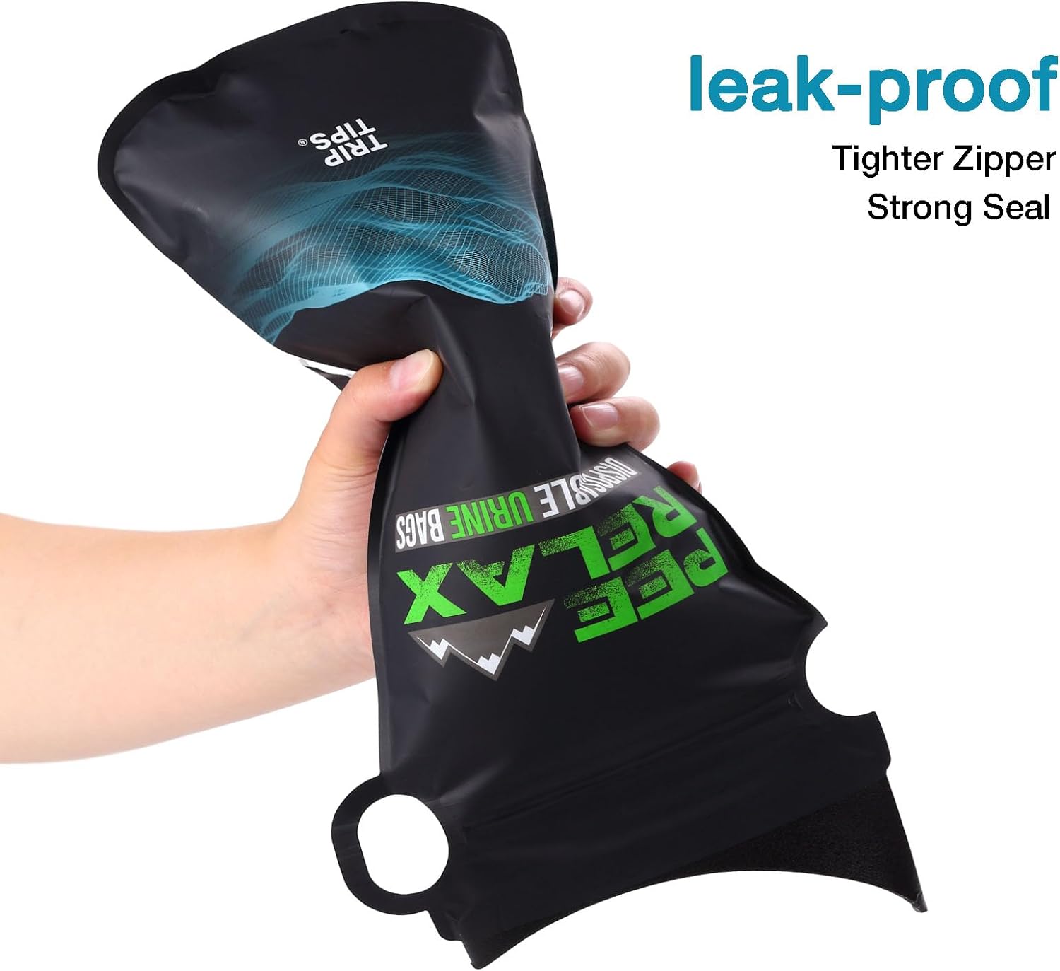 1000cc Pee Bags for Travel, 12/24 Pcs Disposable Urine Bags