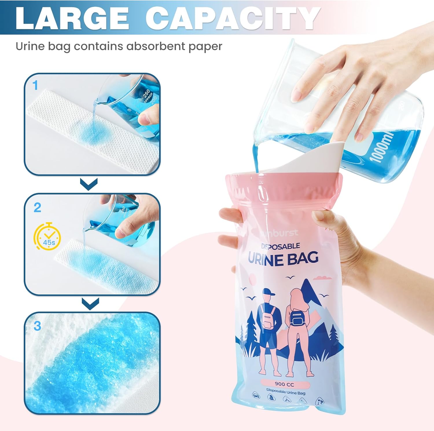 Travel Bucket with Large Opening