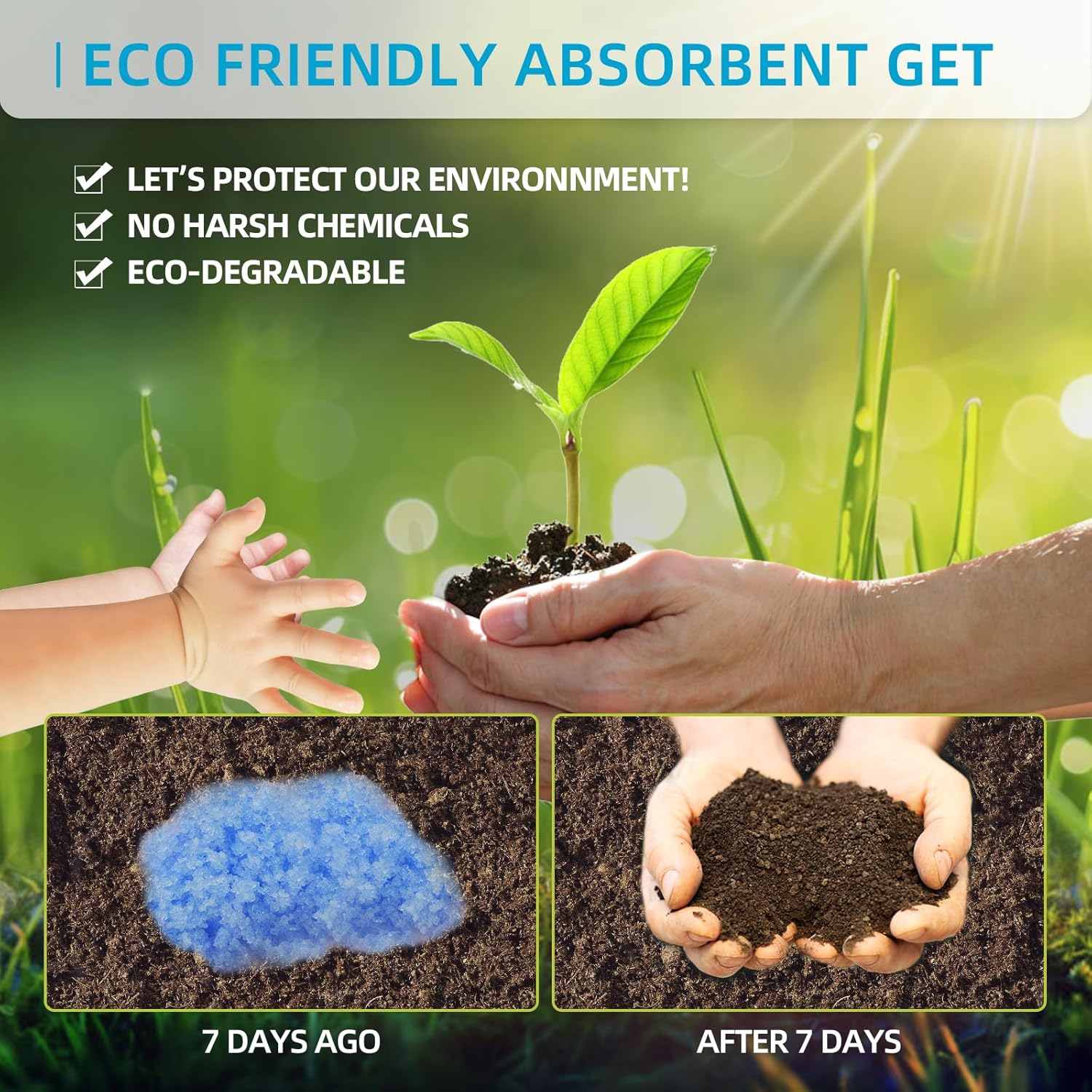 25 Pack Portable Toilet Absorbent Gel Powder