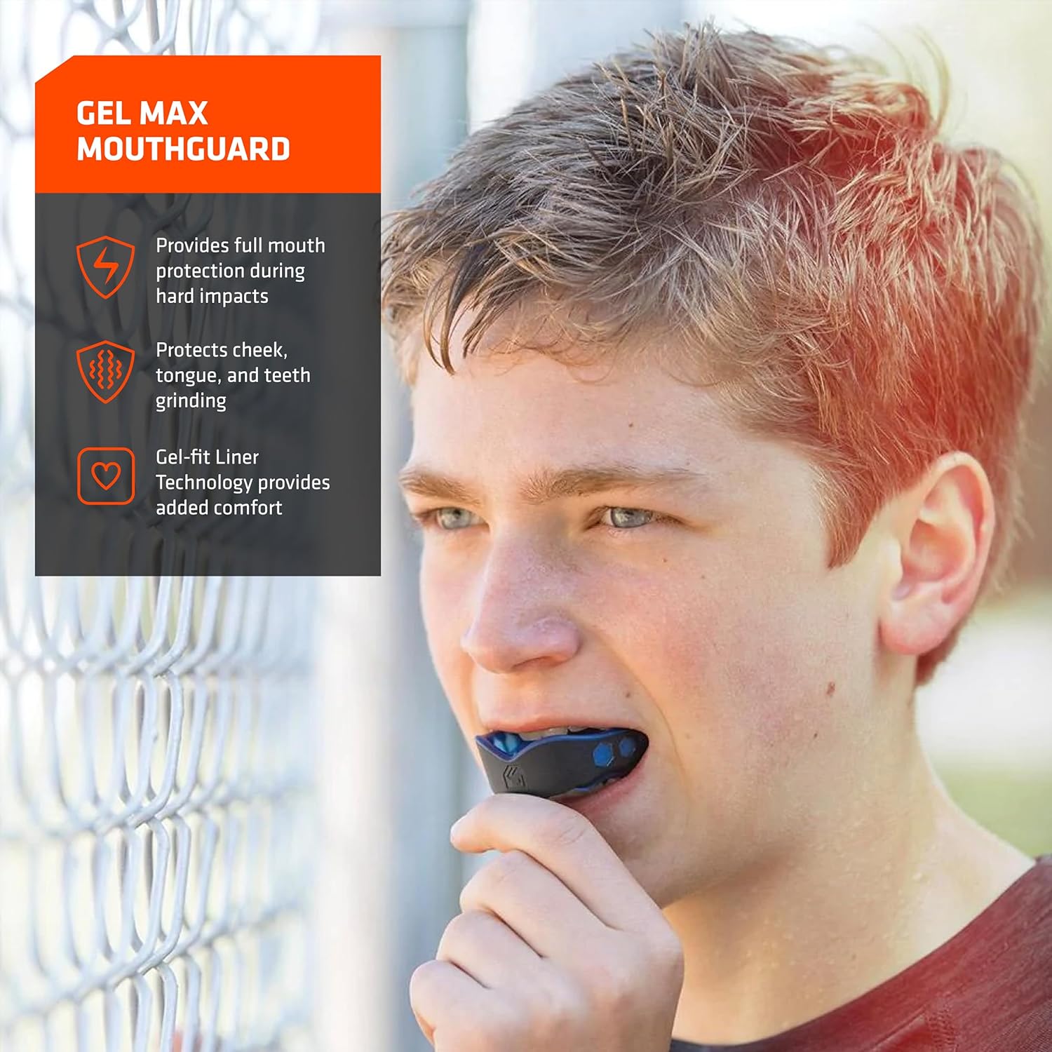 Adult Youth Hockey Lacrosse Baseball Mouthguard Gel Max Protection