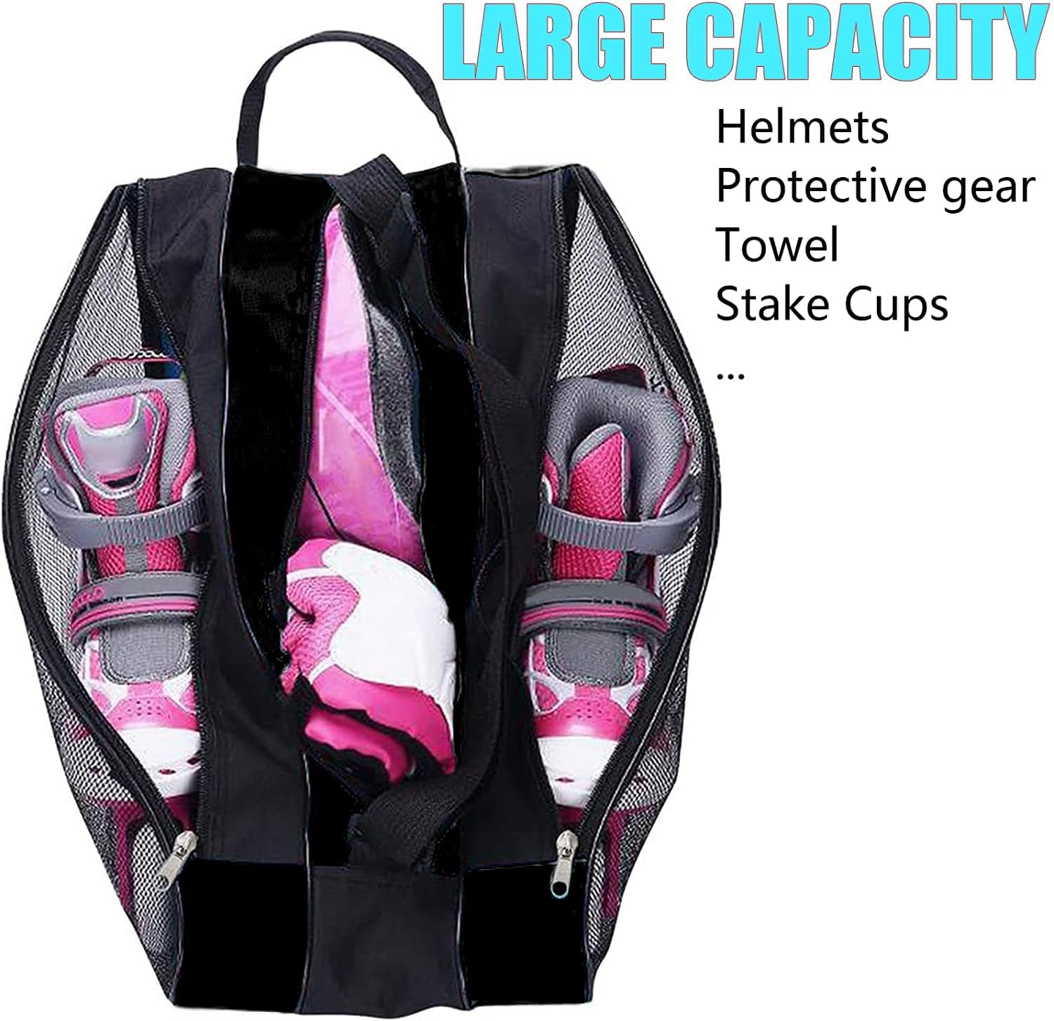 Peyorom Skate Bag, Multi-Skate Compatible, Kids & Adults