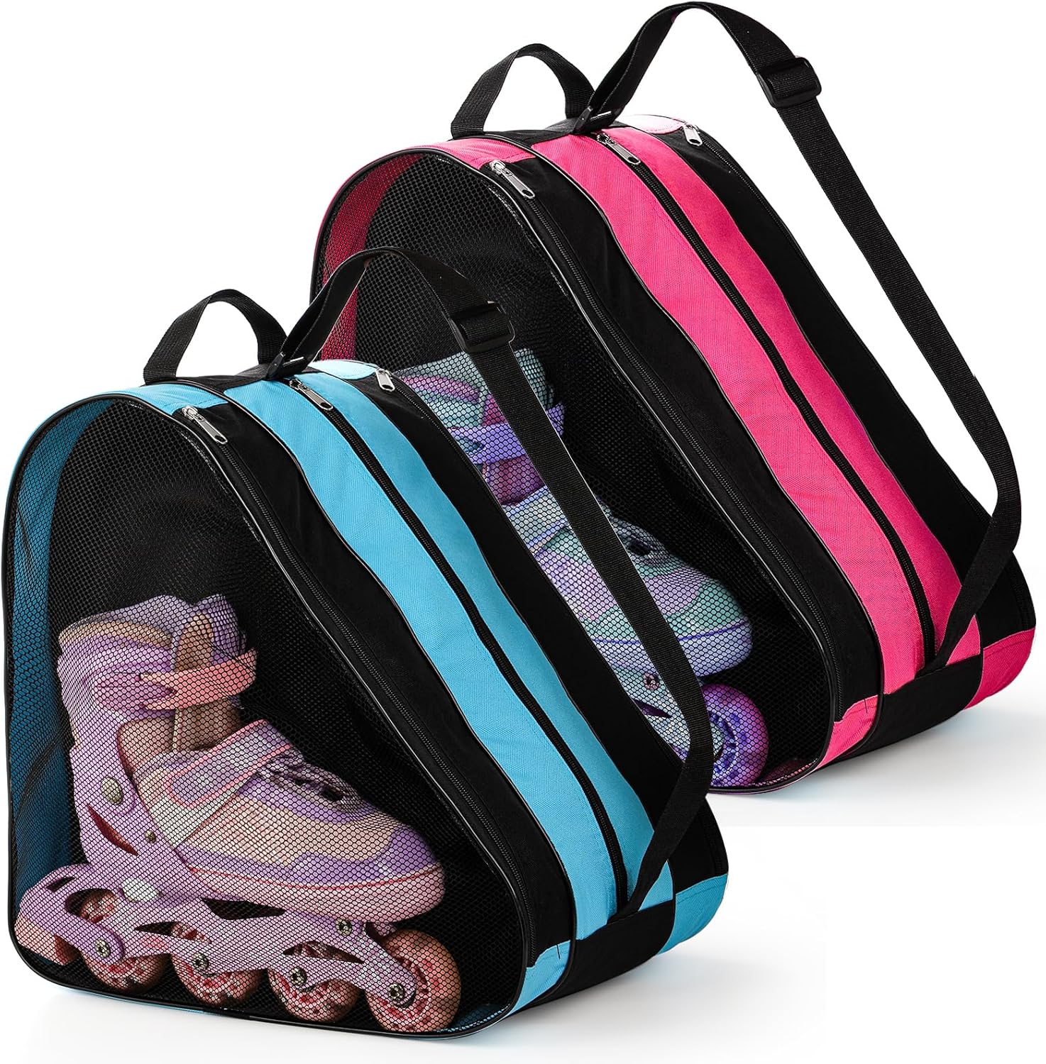 2 Pcs Skate Bag Oxford Fabric Skate Organizer