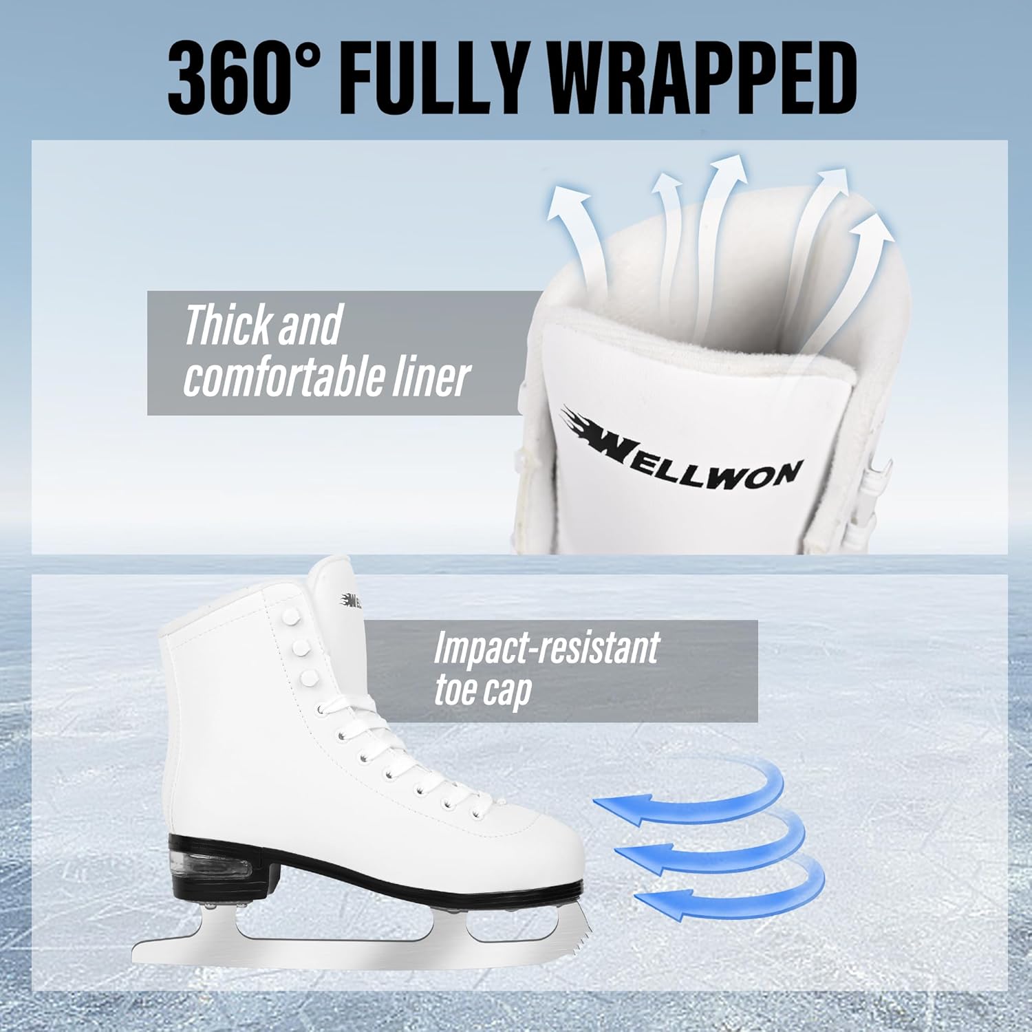 High Top PU Leather Skates for Women Men