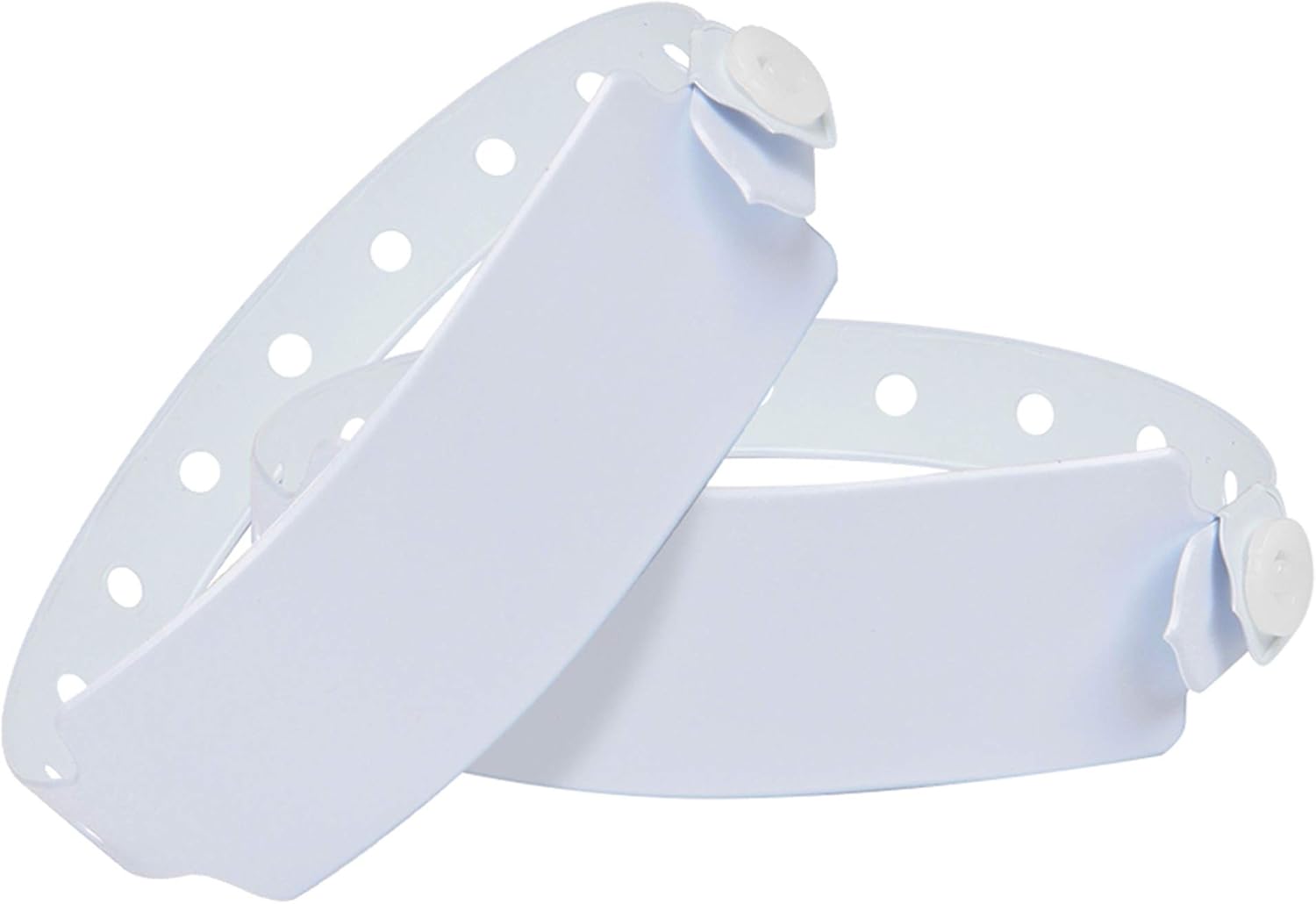 Wristall White Plastic Bracelets For Hospitals Pack of 100,Vinyl Wristbands,Patient ID Bands,Waterproof Medical Plastic Wristbands