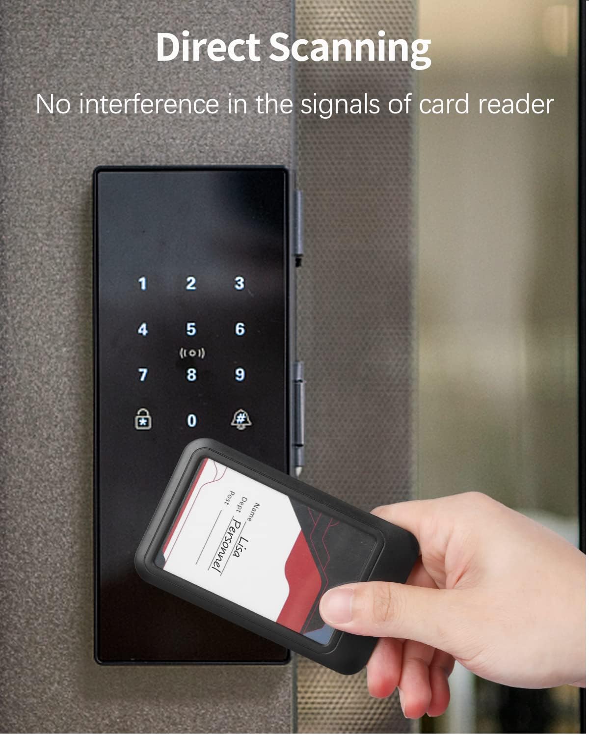 3 Piece Sliding ID Card Holder Hard Black Vertical Plastic Card Holder Protective Pouch with Clear Window for Office School ID Credit Card Proximity Key Card Driver's License and Passes