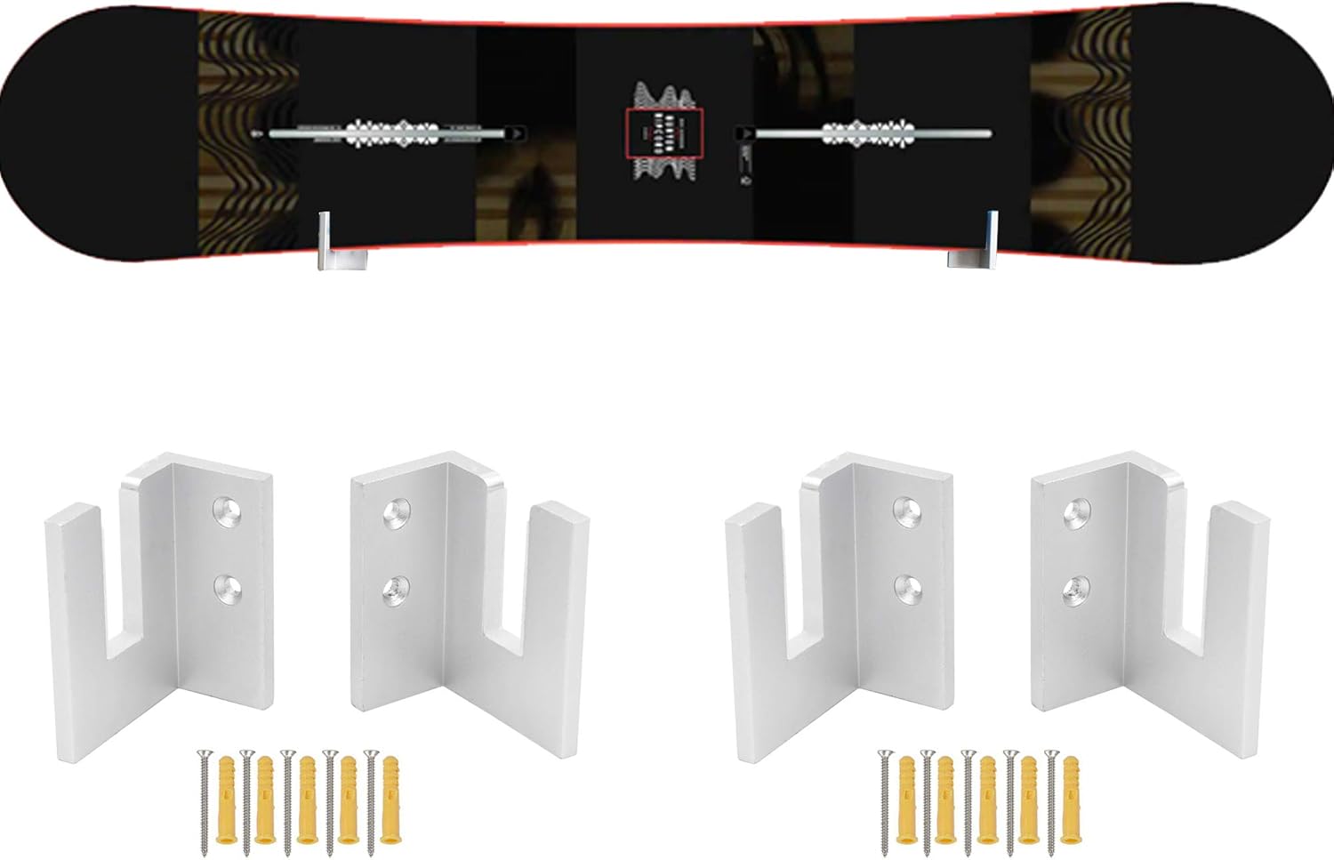 Ski Wall Rack Suitable for Skis Longboards