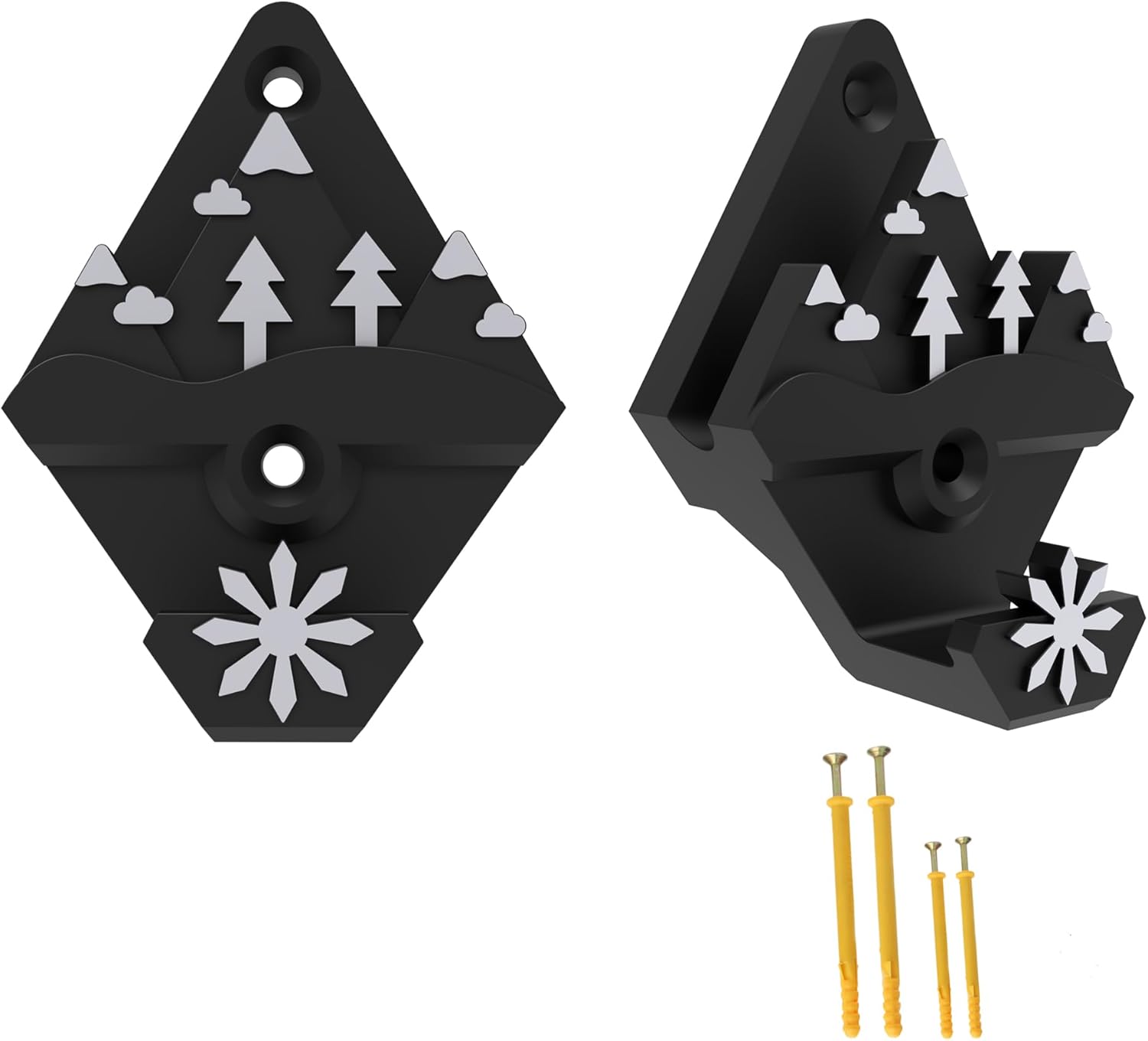 2 Piece Water Ski Wall Bracket Universal Ski Accessory