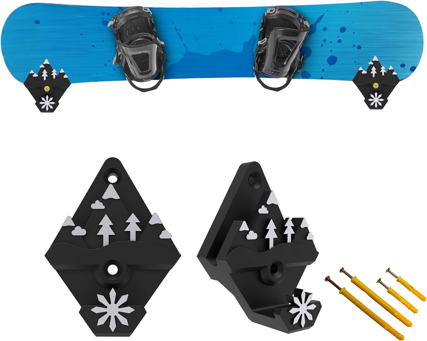 2 Piece Water Ski Wall Bracket Universal Ski Accessory