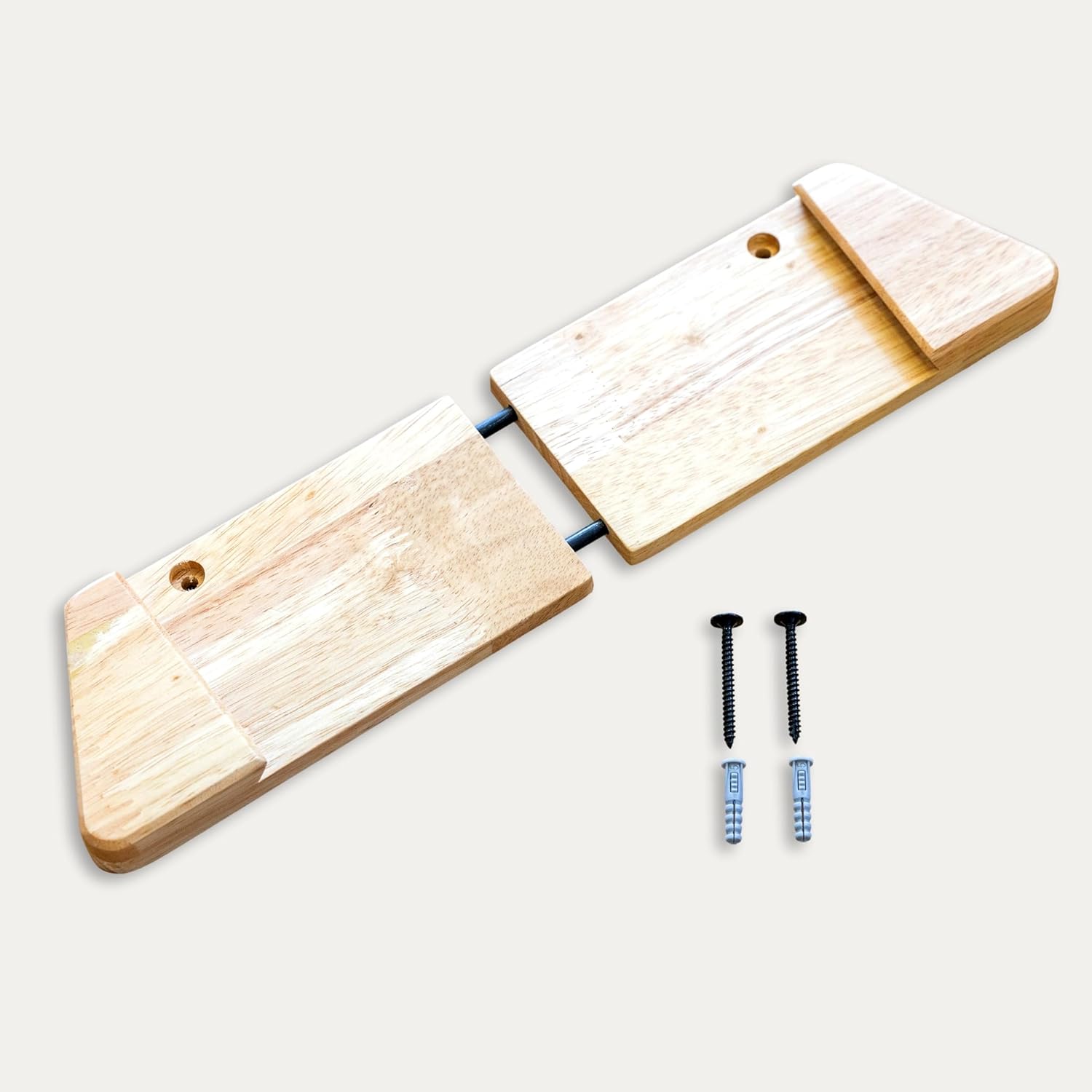 Adjustable Size Wooden Snowboard Rack Solid Wood