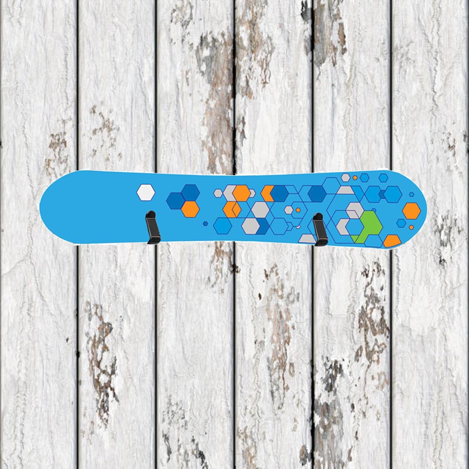 Black Small Snowboard Wall Rack for Home Garage